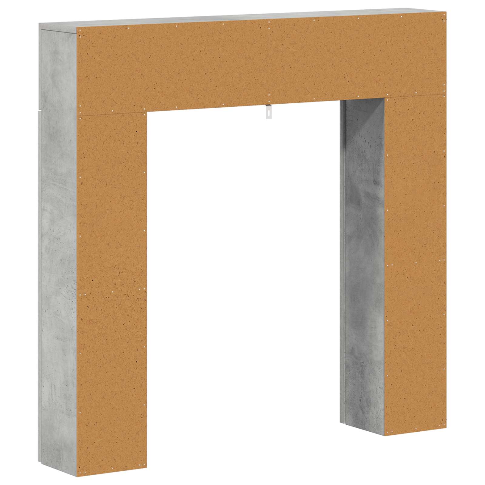 vidaXL Obudowa kominka Betonowy szary 102 x 18 x 100,5 cm