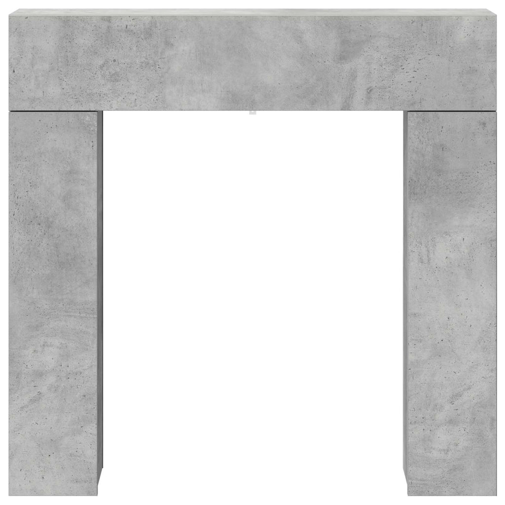 vidaXL Obudowa kominka Betonowy szary 102 x 18 x 100,5 cm