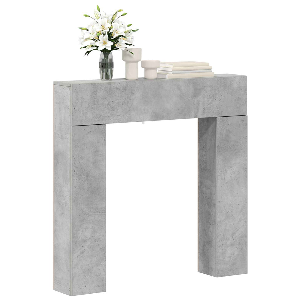 vidaXL Obudowa kominka Betonowy szary 102 x 18 x 100,5 cm