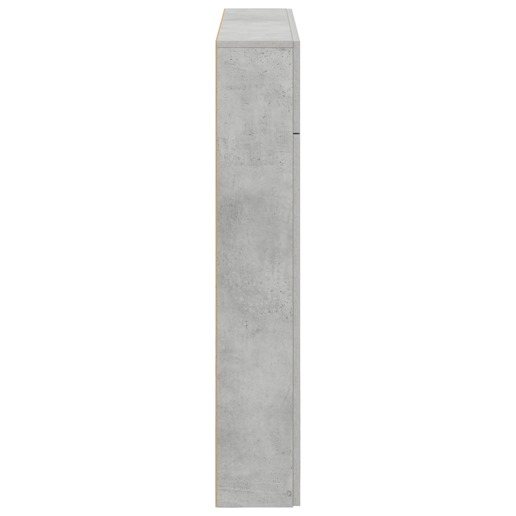 vidaXL Obudowa kominka Betonowy szary 102 x 18 x 100,5 cm