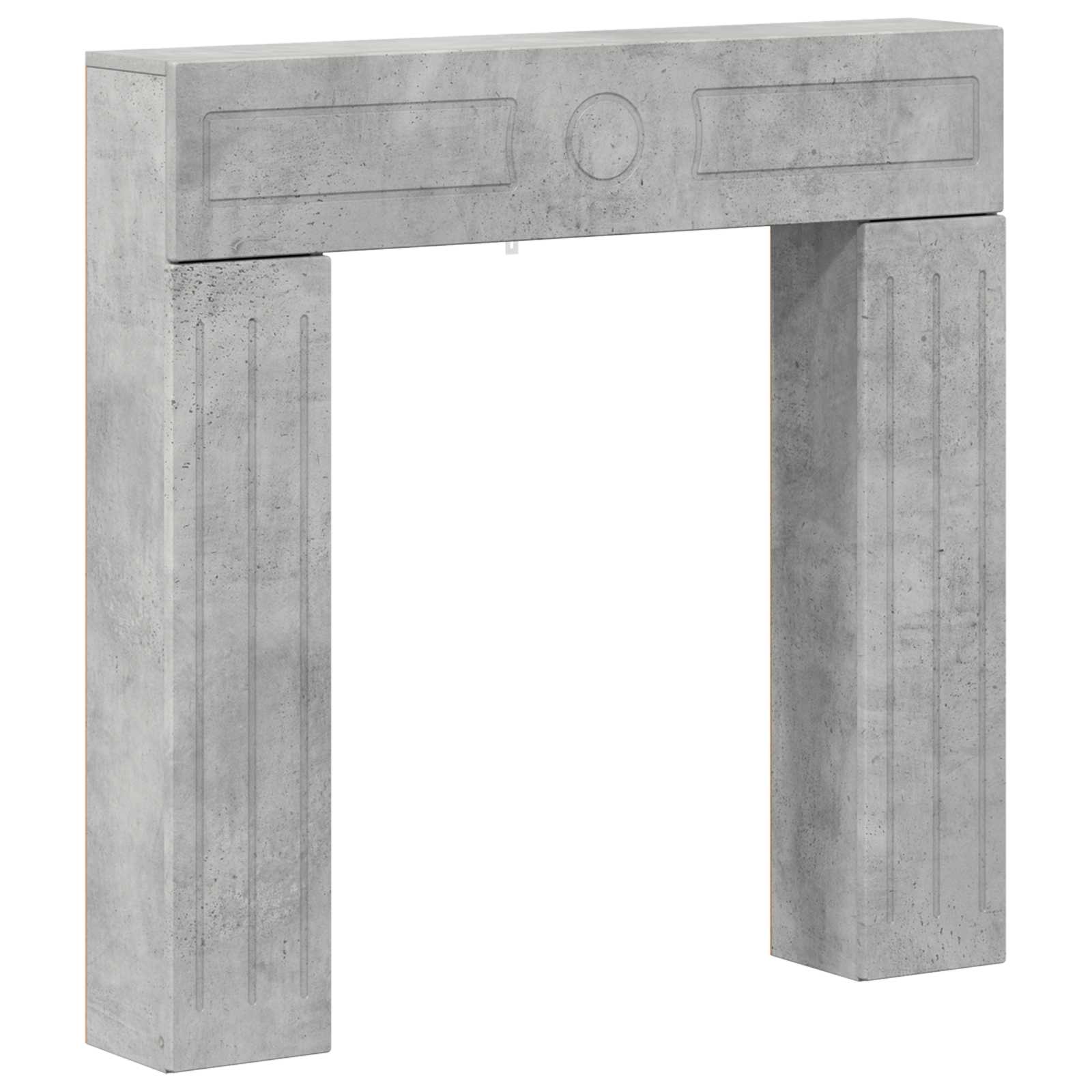 vidaXL Obudowa kominka Betonowy szary 102 x 18 x 100,5 cm