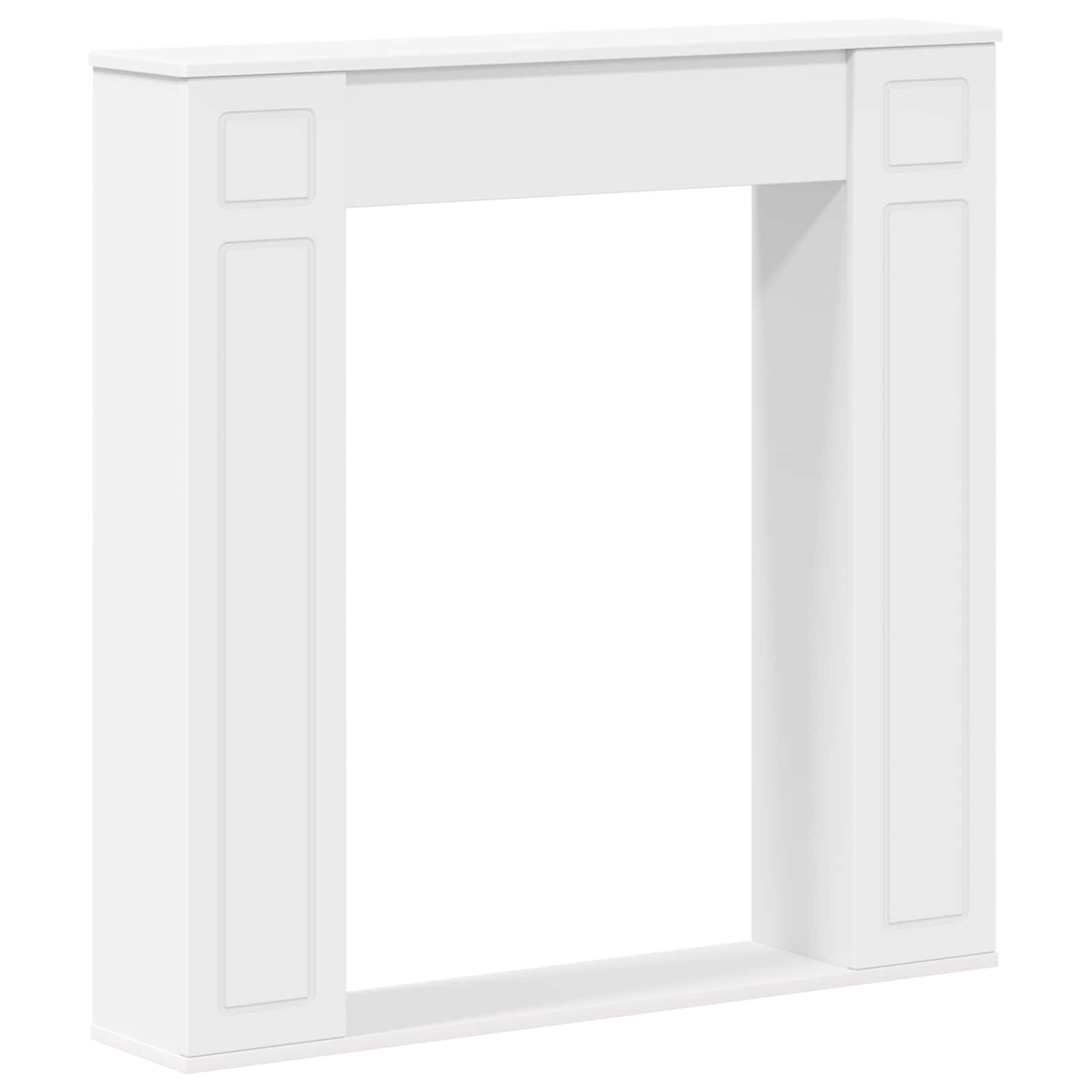 vidaXL Obudowa kominka Biały 100 x 20 x 100 cm Drewno inżynieryjne
