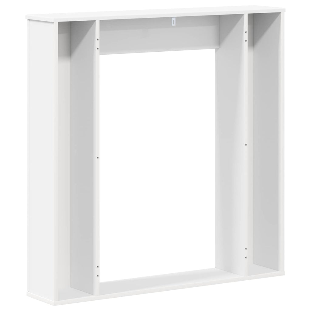vidaXL Obudowa kominka Biały 100 x 20 x 100 cm Drewno inżynieryjne