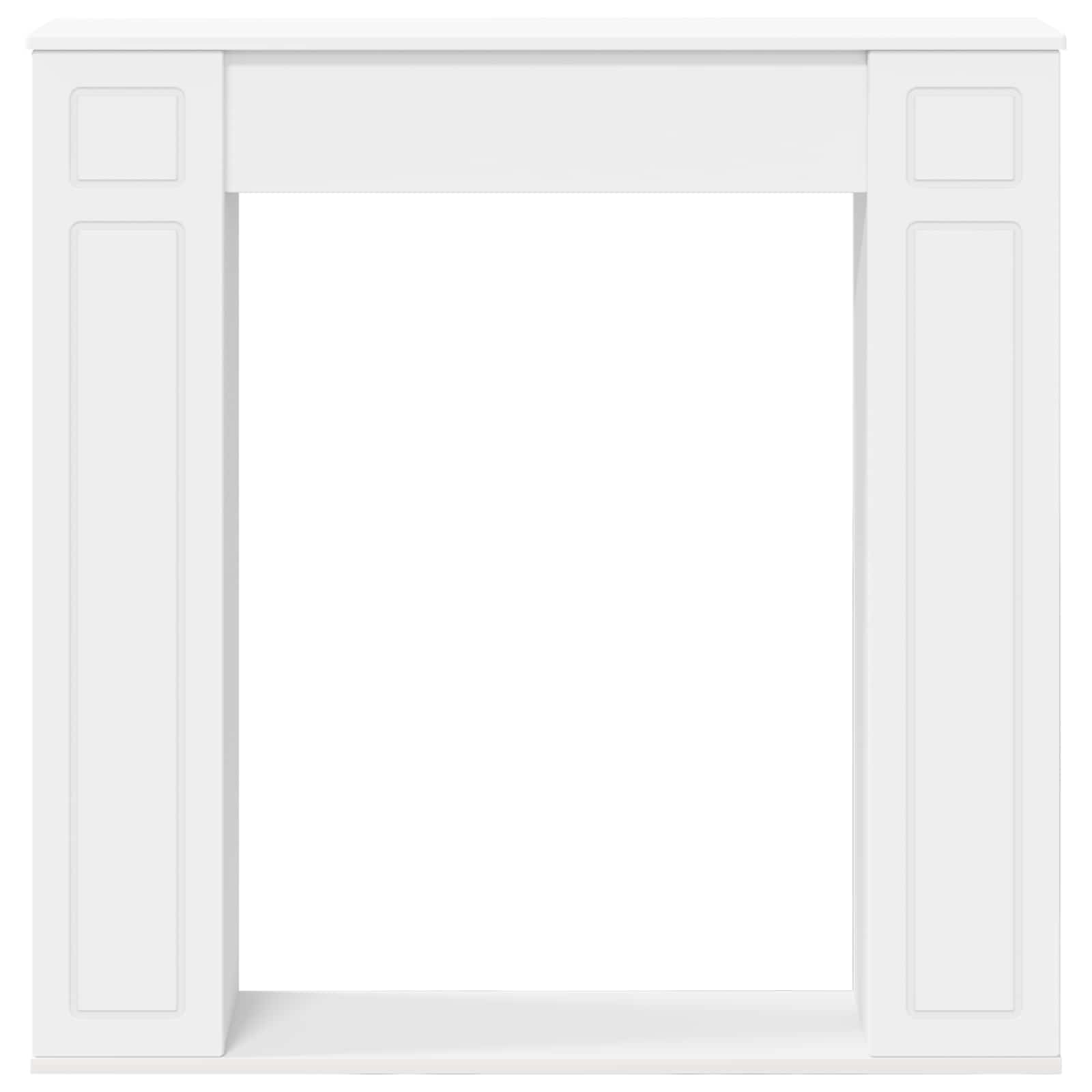 vidaXL Obudowa kominka Biały 100 x 20 x 100 cm Drewno inżynieryjne