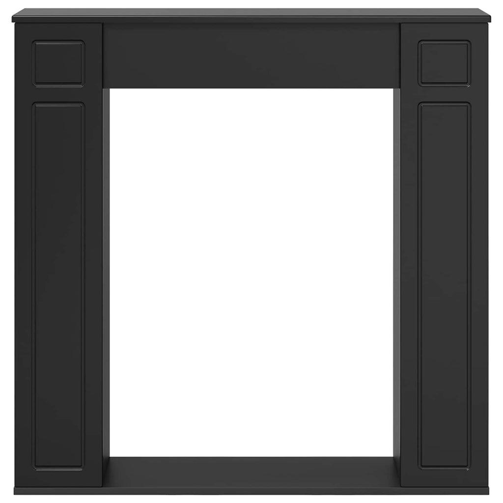 vidaXL Obudowa kominka Czarny 100 x 20 x 100 cm Drewno inżynieryjne