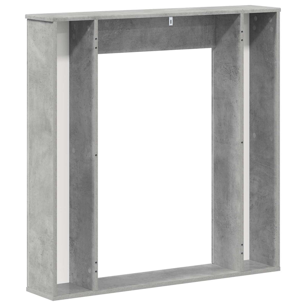 vidaXL Obudowa kominka Betonowy szary 100 x 20 x 100 cm