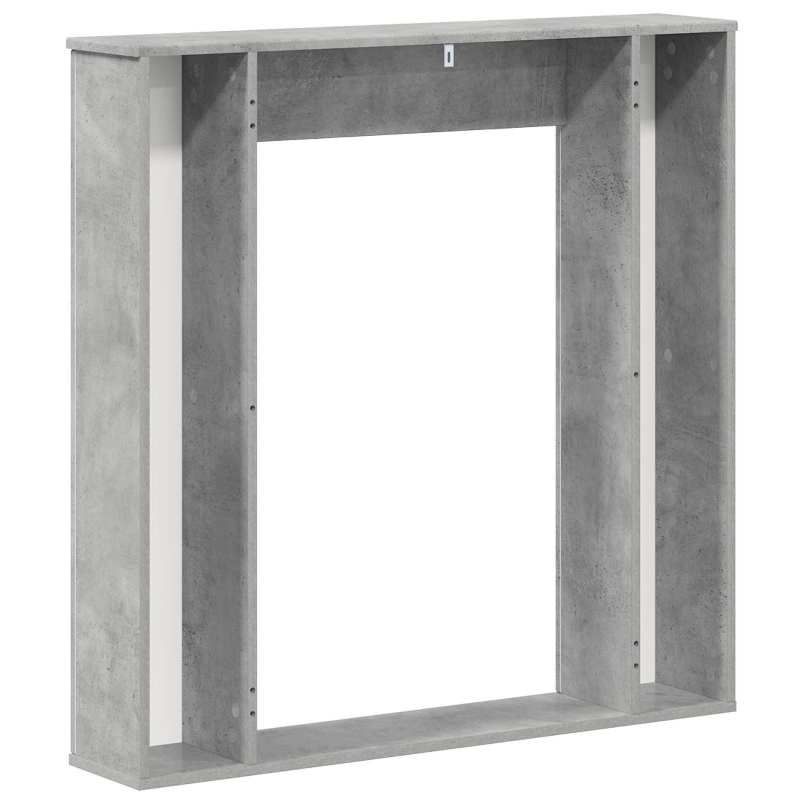 vidaXL Obudowa kominka Betonowy szary 100 x 20 x 100 cm