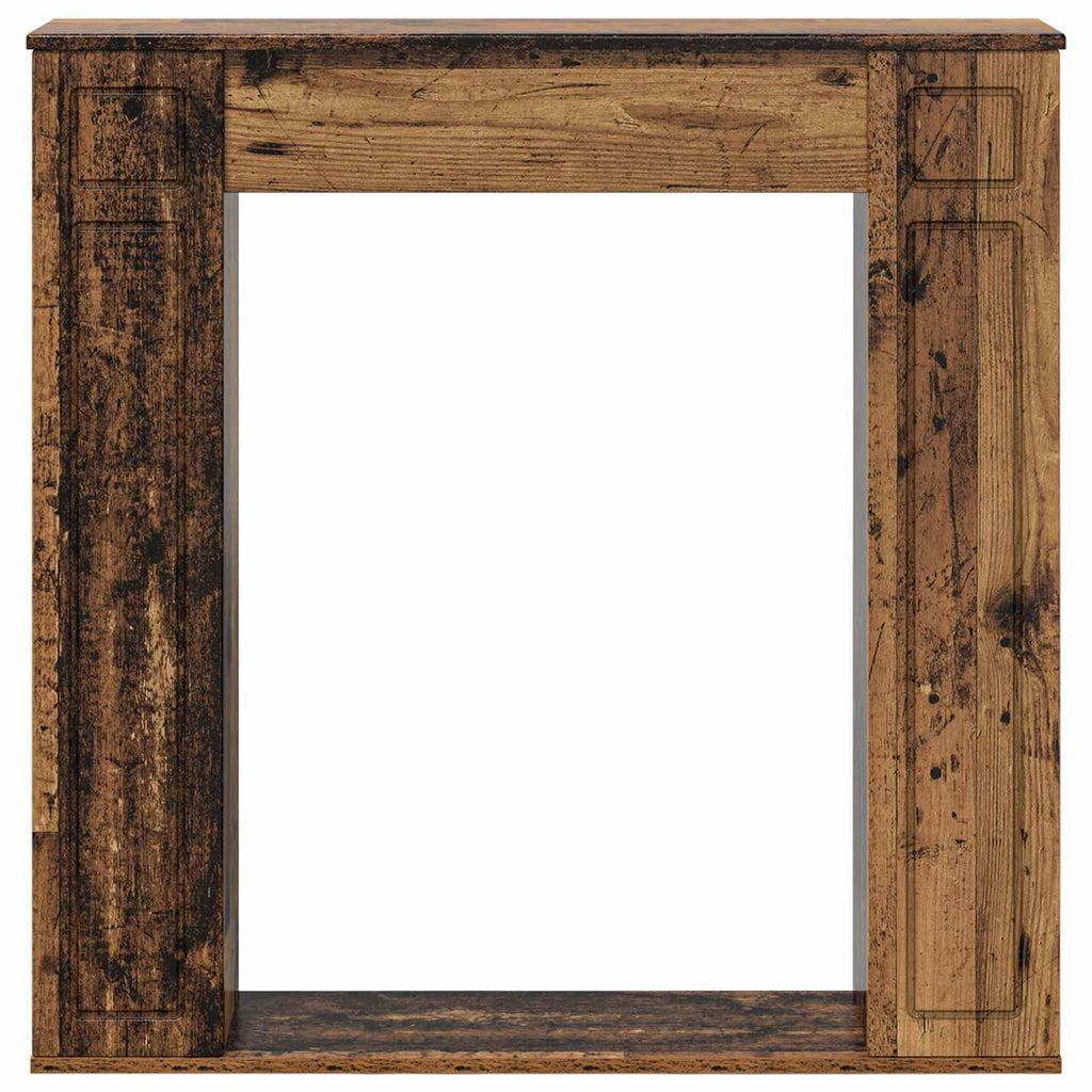 vidaXL Obudowa kominka Stare drewno 100 x 20 x 100 cm