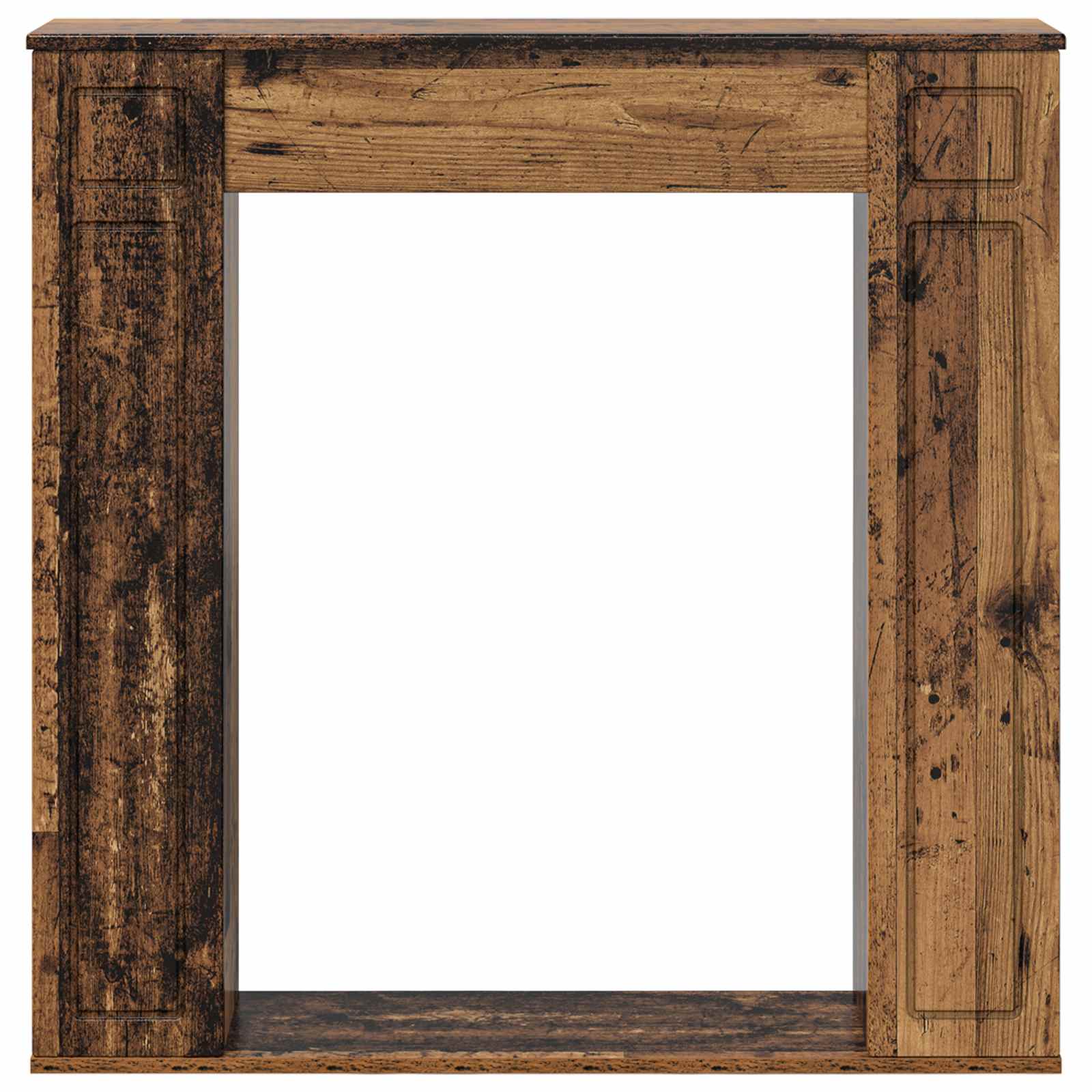 vidaXL Obudowa kominka Stare drewno 100 x 20 x 100 cm