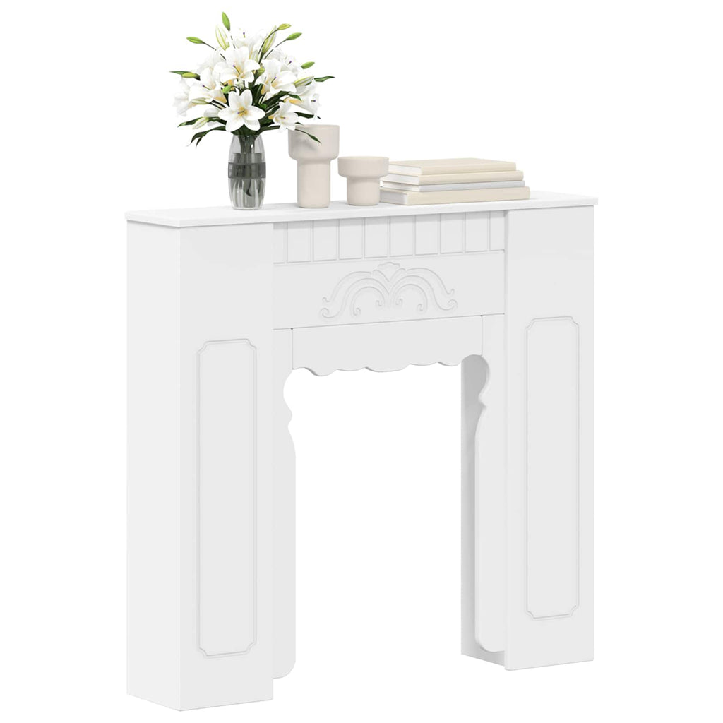 vidaXL Obudowa kominka Biały 93 x 20 x 89 cm Drewno inżynieryjne