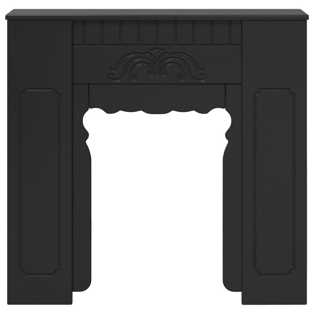 vidaXL Obudowa kominka Czarny 93 x 20 x 89 cm Drewno inżynieryjne