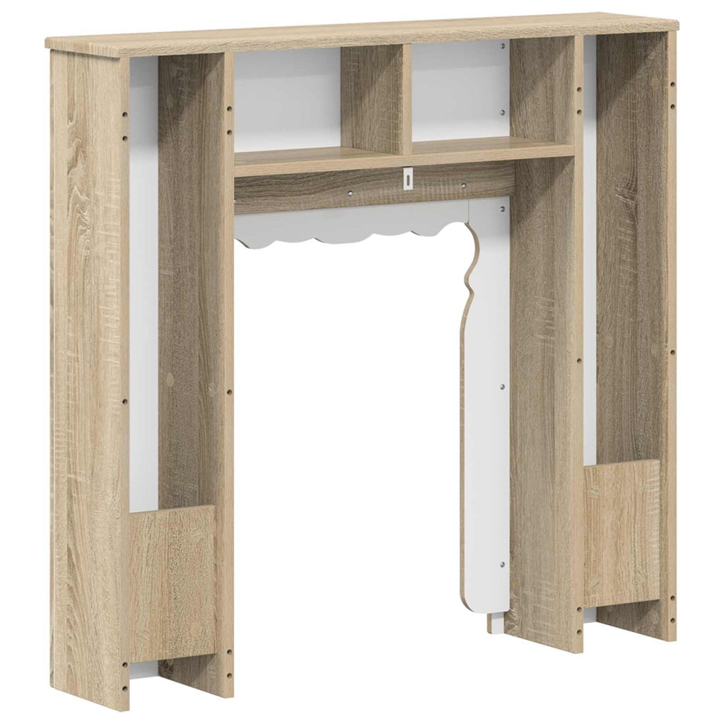 vidaXL Obudowa kominka dąb Sonoma 93 x 20 x 89 cm Drewno inżynieryjne