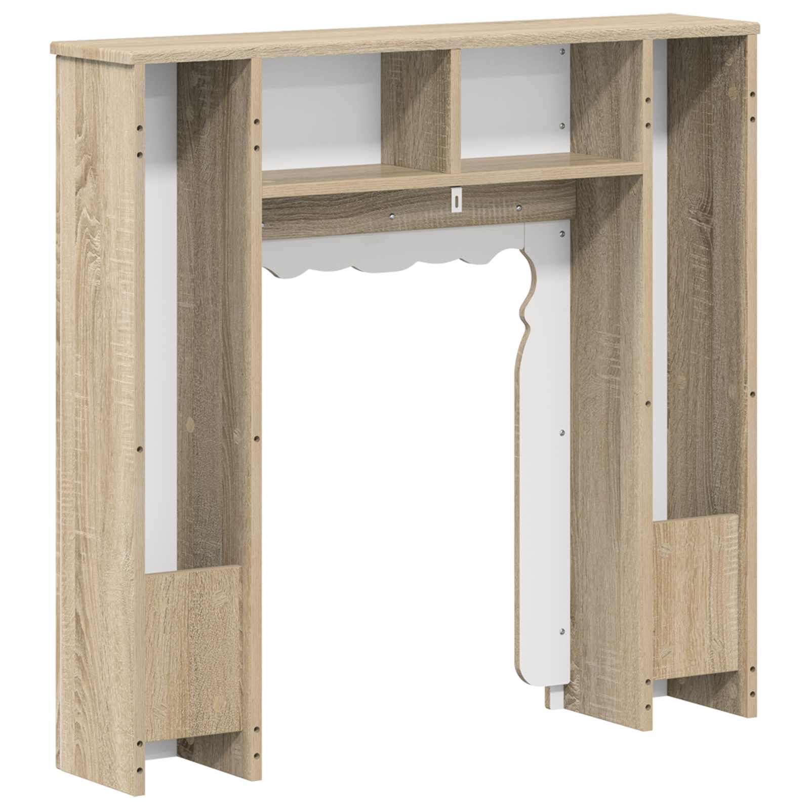 vidaXL Obudowa kominka dąb Sonoma 93 x 20 x 89 cm Drewno inżynieryjne
