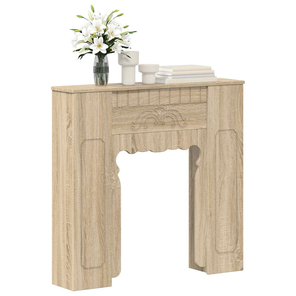 vidaXL Obudowa kominka dąb Sonoma 93 x 20 x 89 cm Drewno inżynieryjne