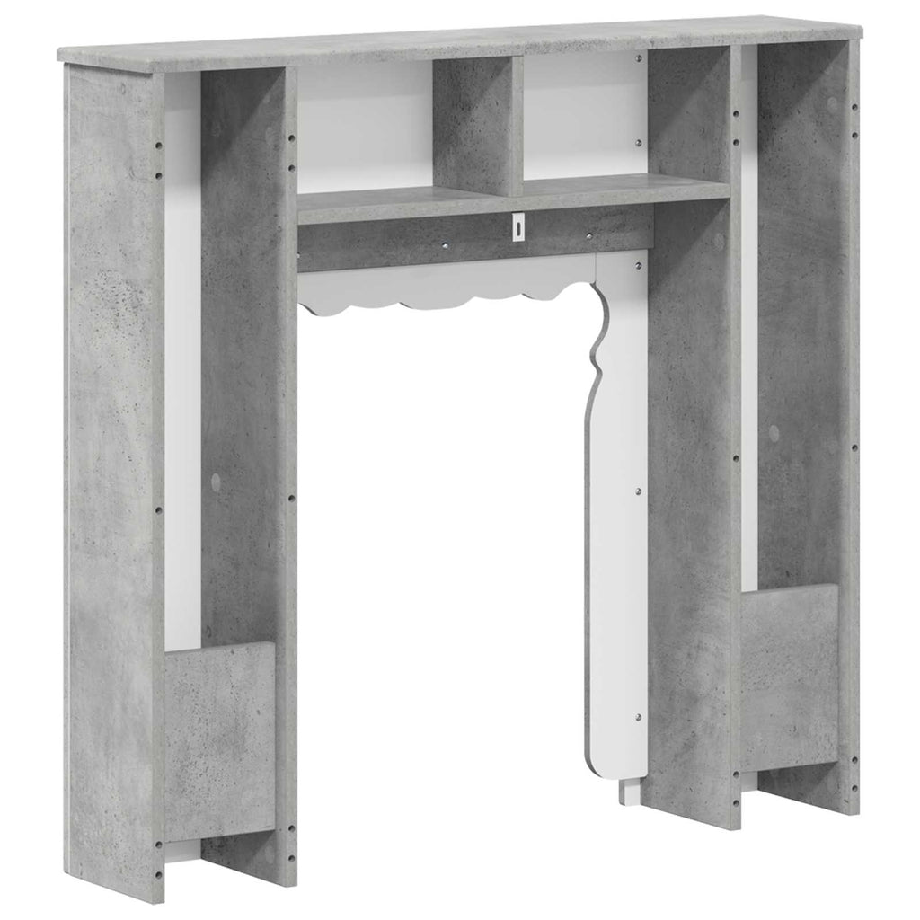vidaXL Obudowa kominka Betonowy szary 93 x 20 x 89 cm