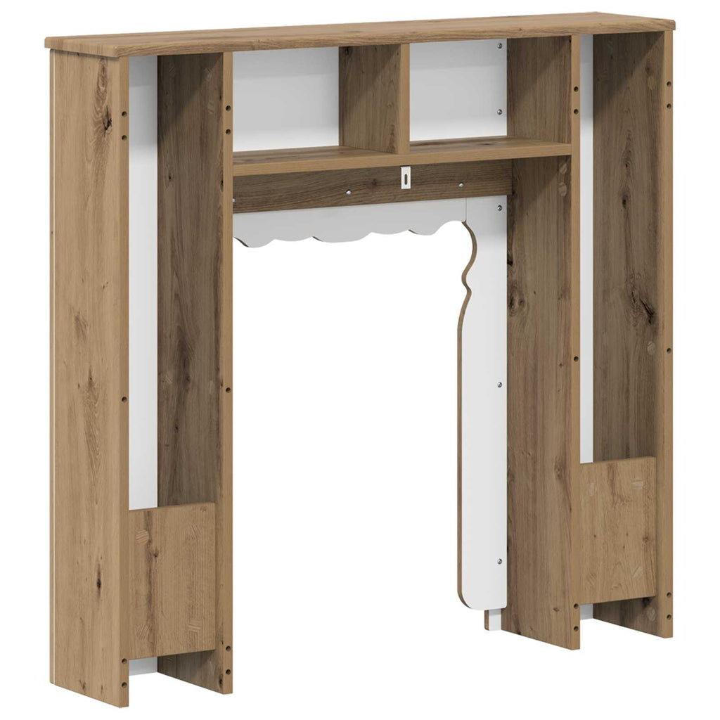 vidaXL Obudowa kominka Dąb artisan 93 x 20 x 89 cm Drewno inżynieryjne