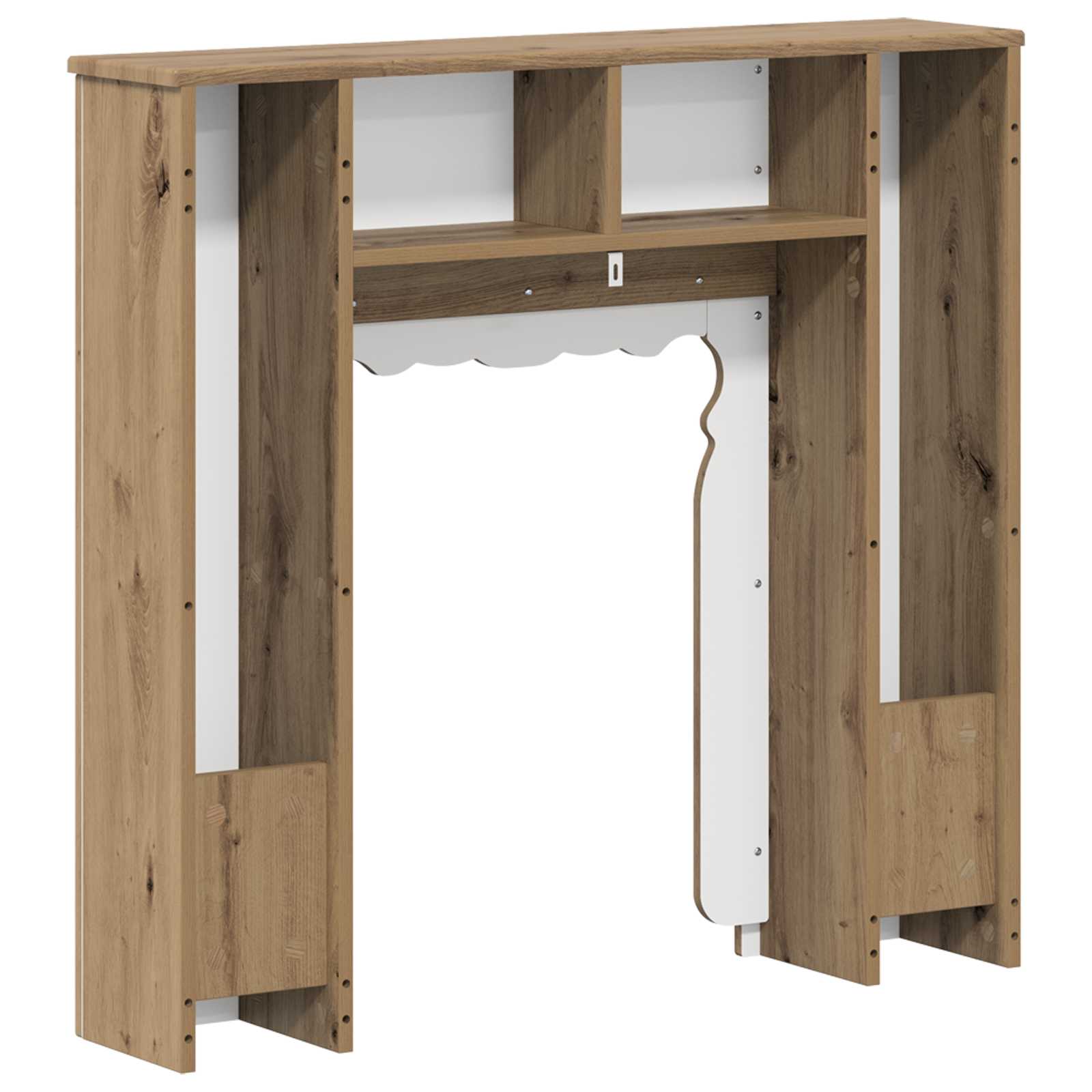 vidaXL Obudowa kominka Dąb artisan 93 x 20 x 89 cm Drewno inżynieryjne