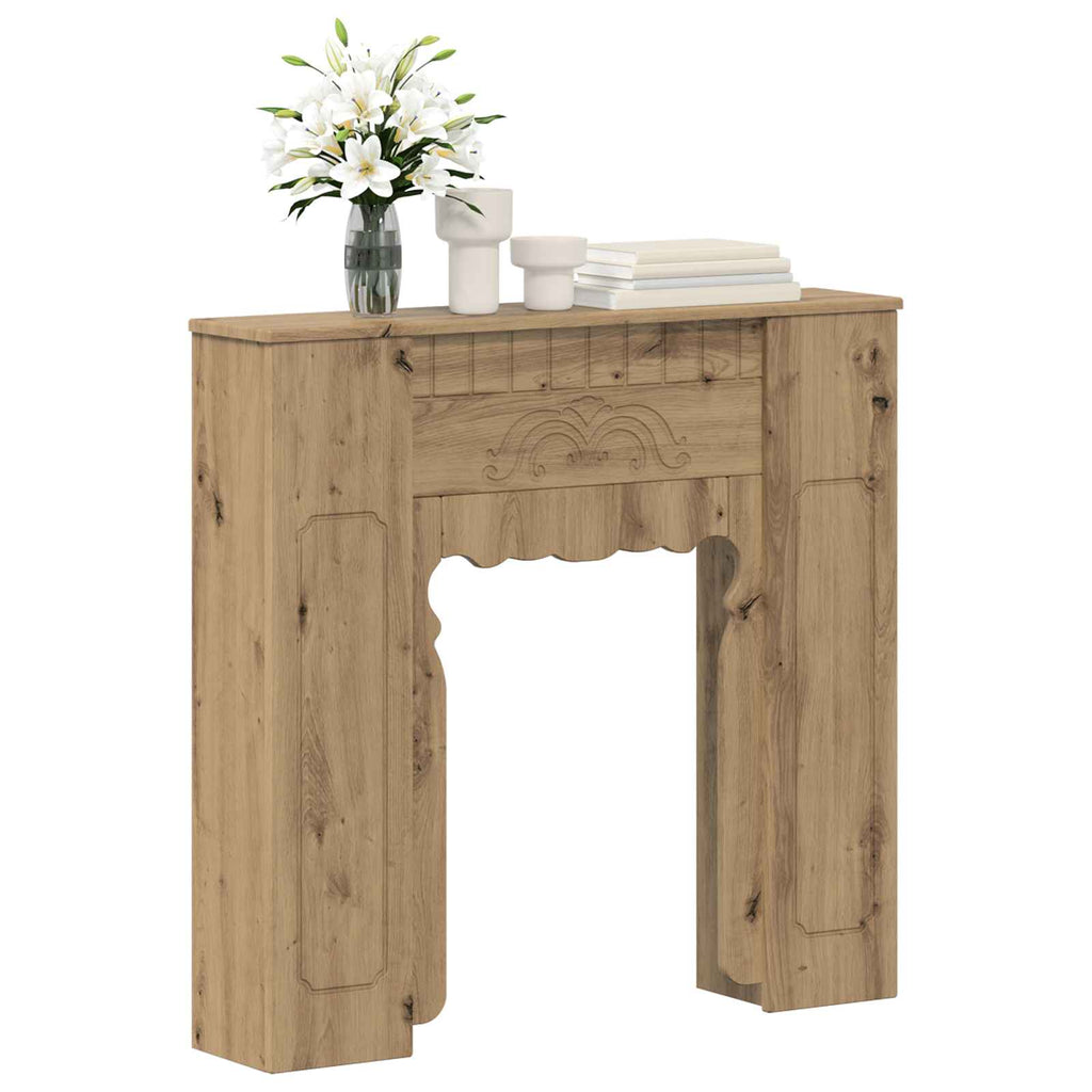 vidaXL Obudowa kominka Dąb artisan 93 x 20 x 89 cm Drewno inżynieryjne
