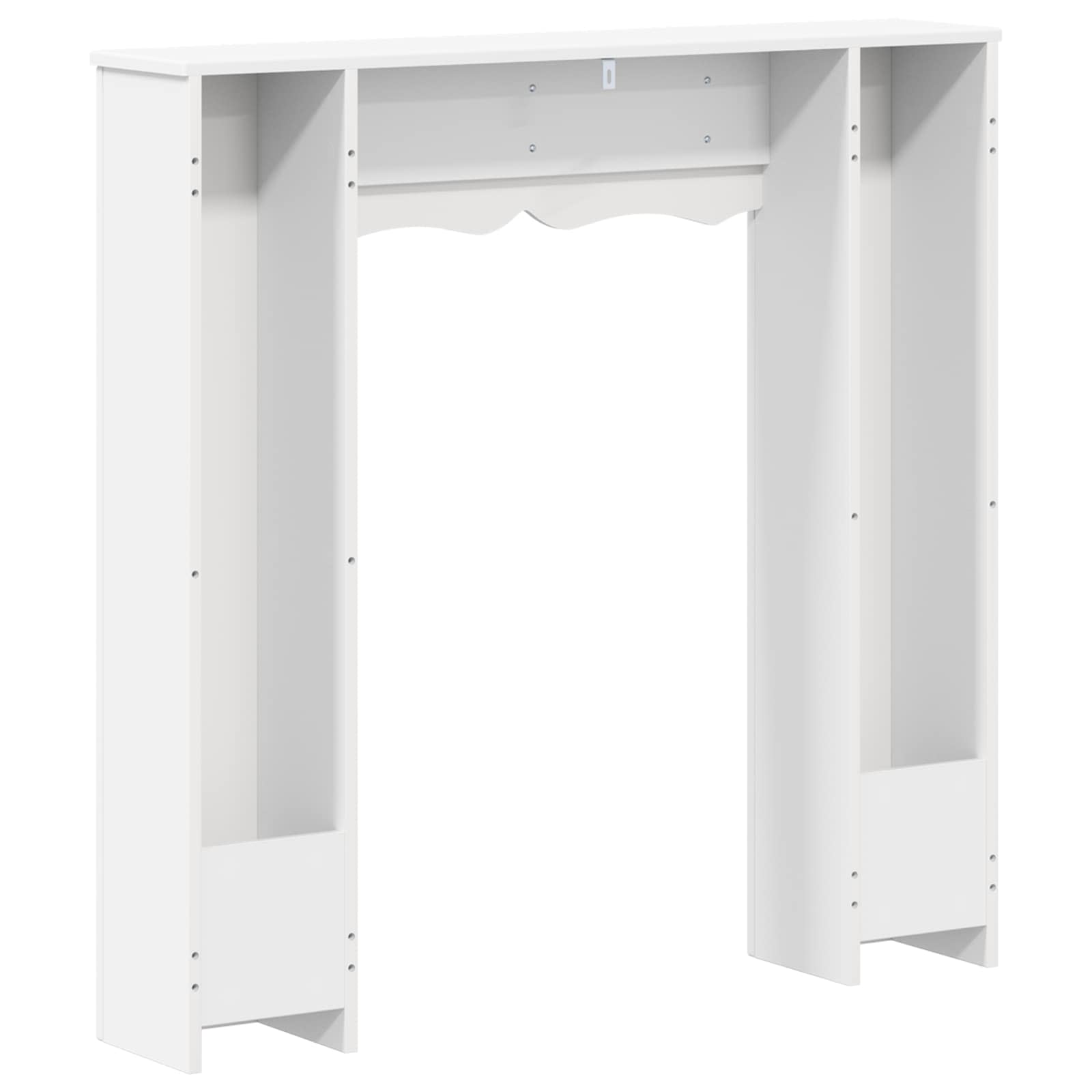 vidaXL Obudowa kominka Biały 102 x 20 x 102 cm Drewno inżynieryjne
