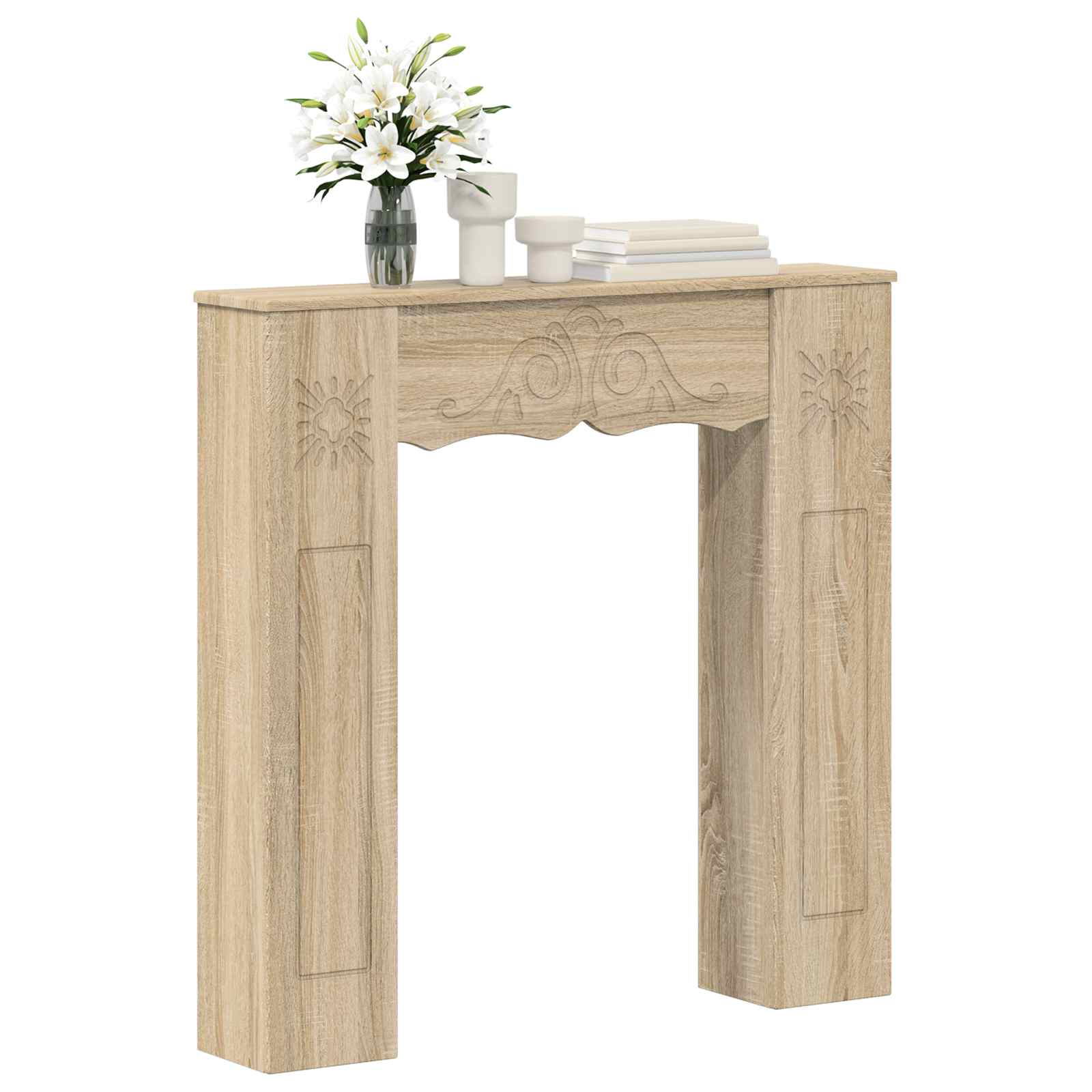 vidaXL Obudowa kominka Sonoma 102 x 20 x 102 cm Drewno inżynieryjne
