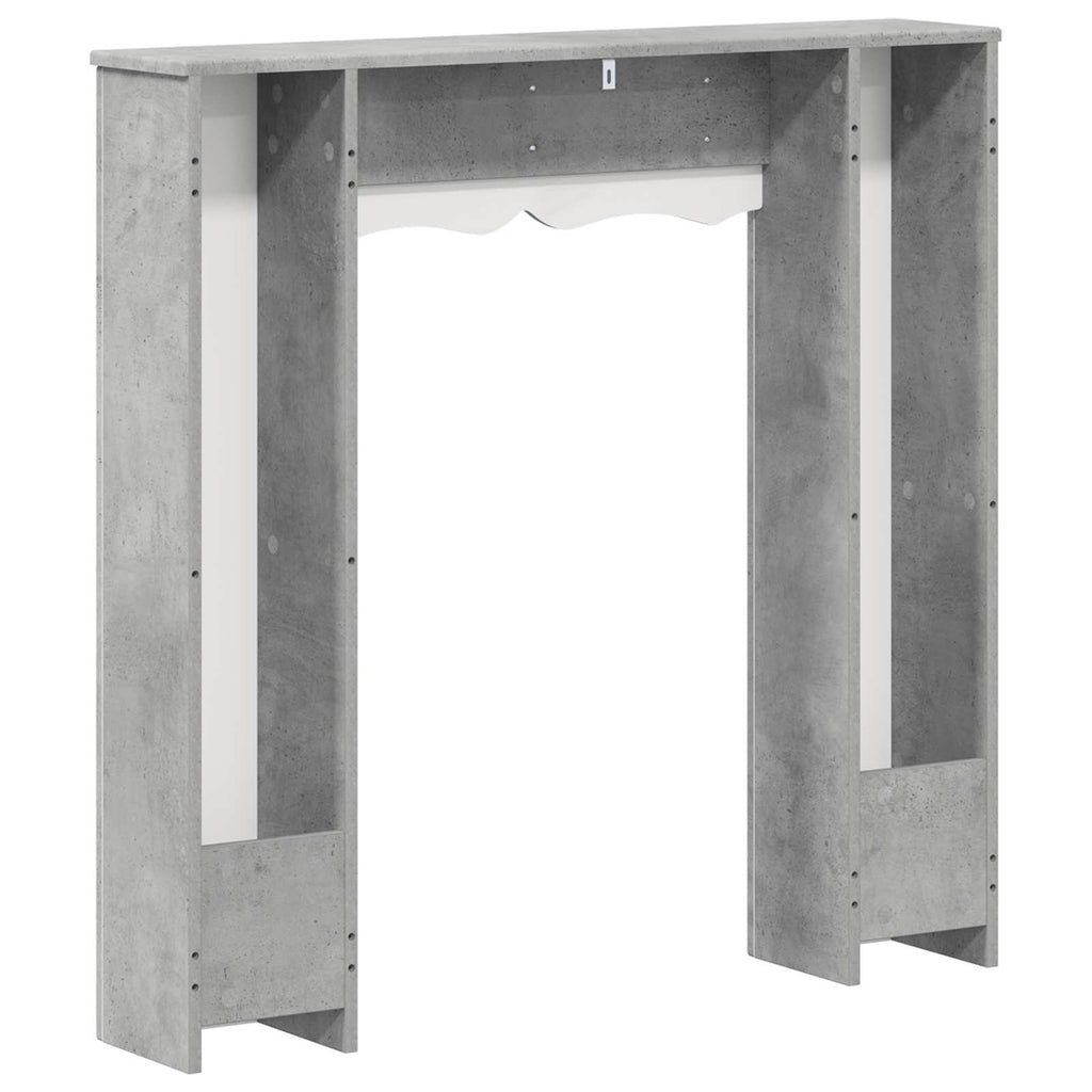 vidaXL Obudowa kominka Betonowy szary 102 x 20 x 102 cm