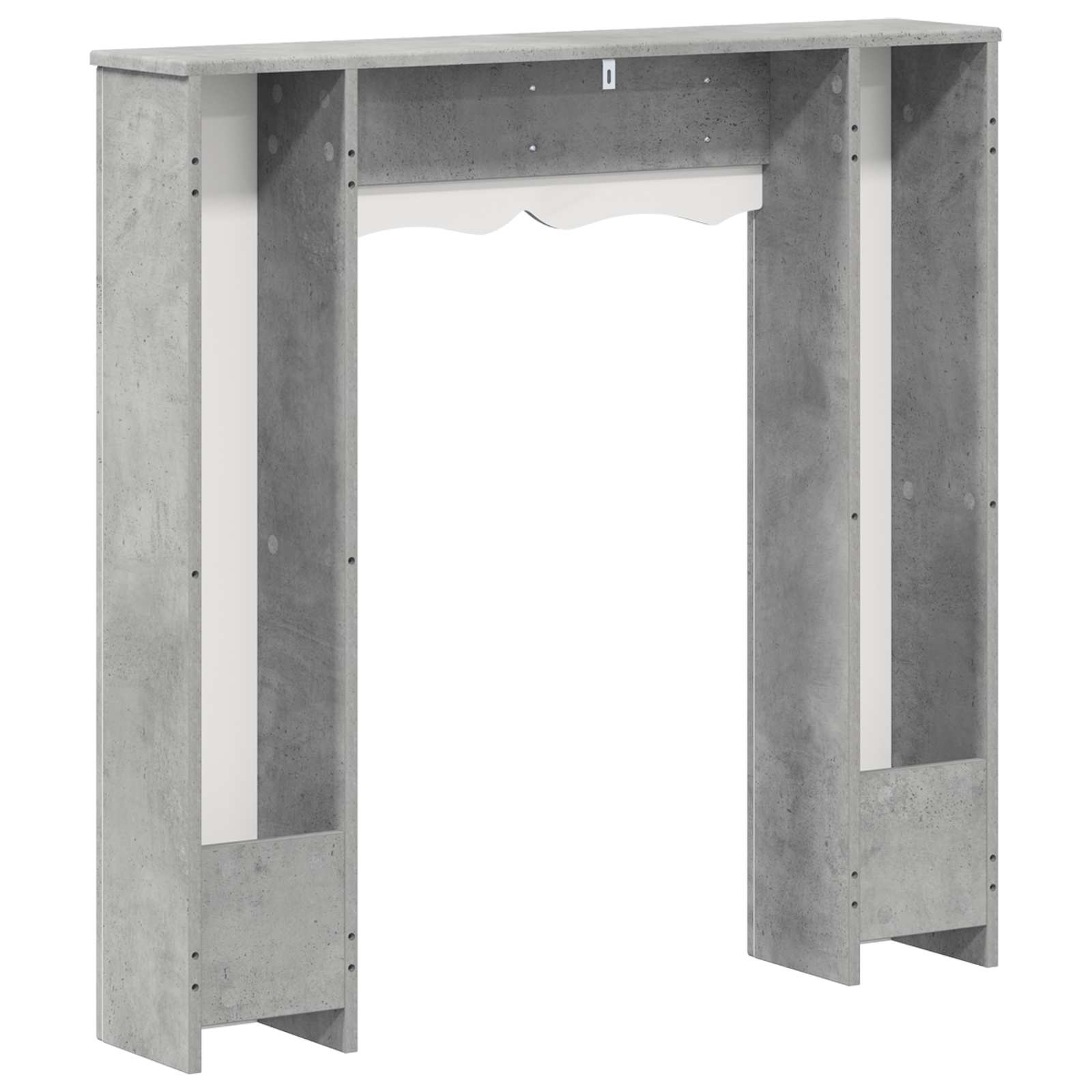 vidaXL Obudowa kominka Betonowy szary 102 x 20 x 102 cm
