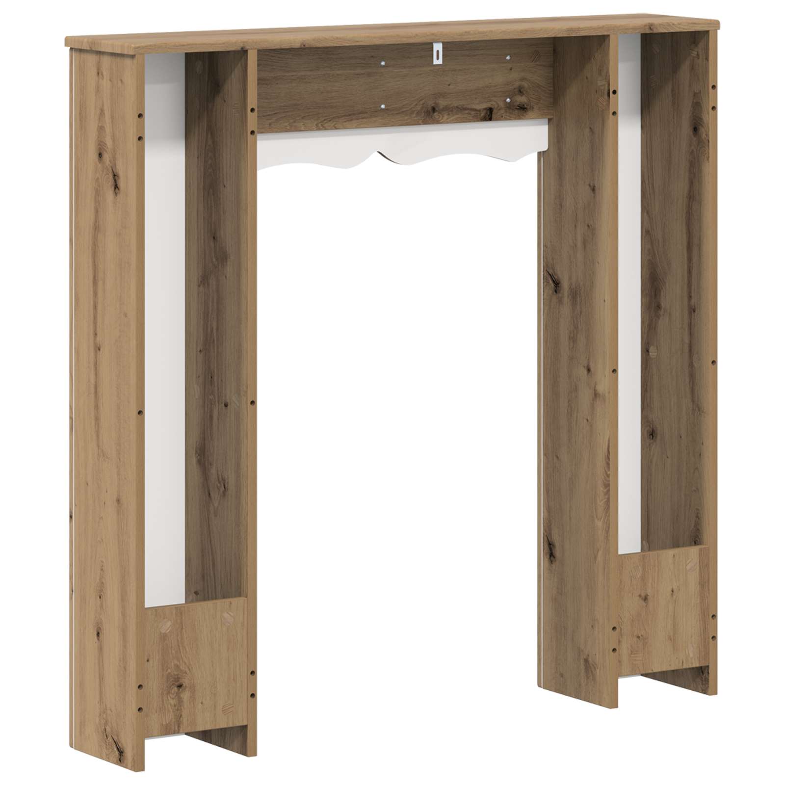 vidaXL Obudowa kominka Dąb artisan 102 x 20 x 102 cm