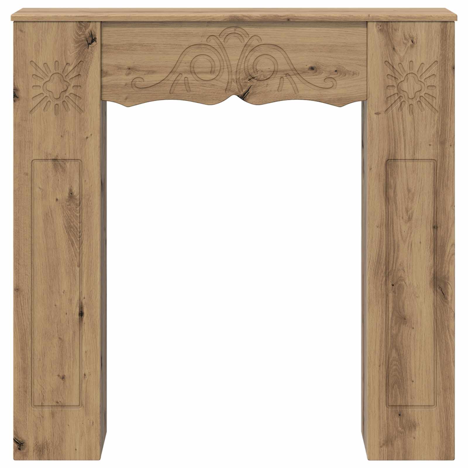 vidaXL Obudowa kominka Dąb artisan 102 x 20 x 102 cm