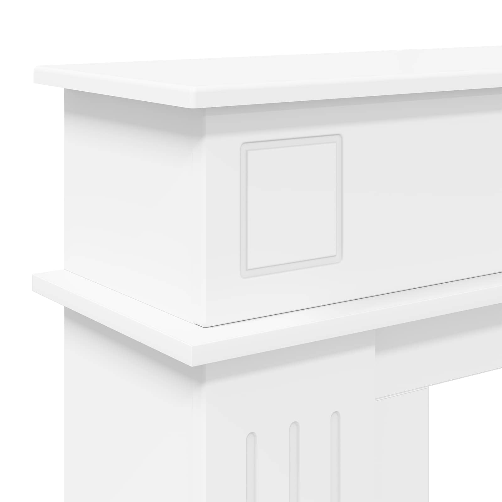 vidaXL Obudowa kominka Biały 102 x 26 x 100 cm Drewno inżynieryjne