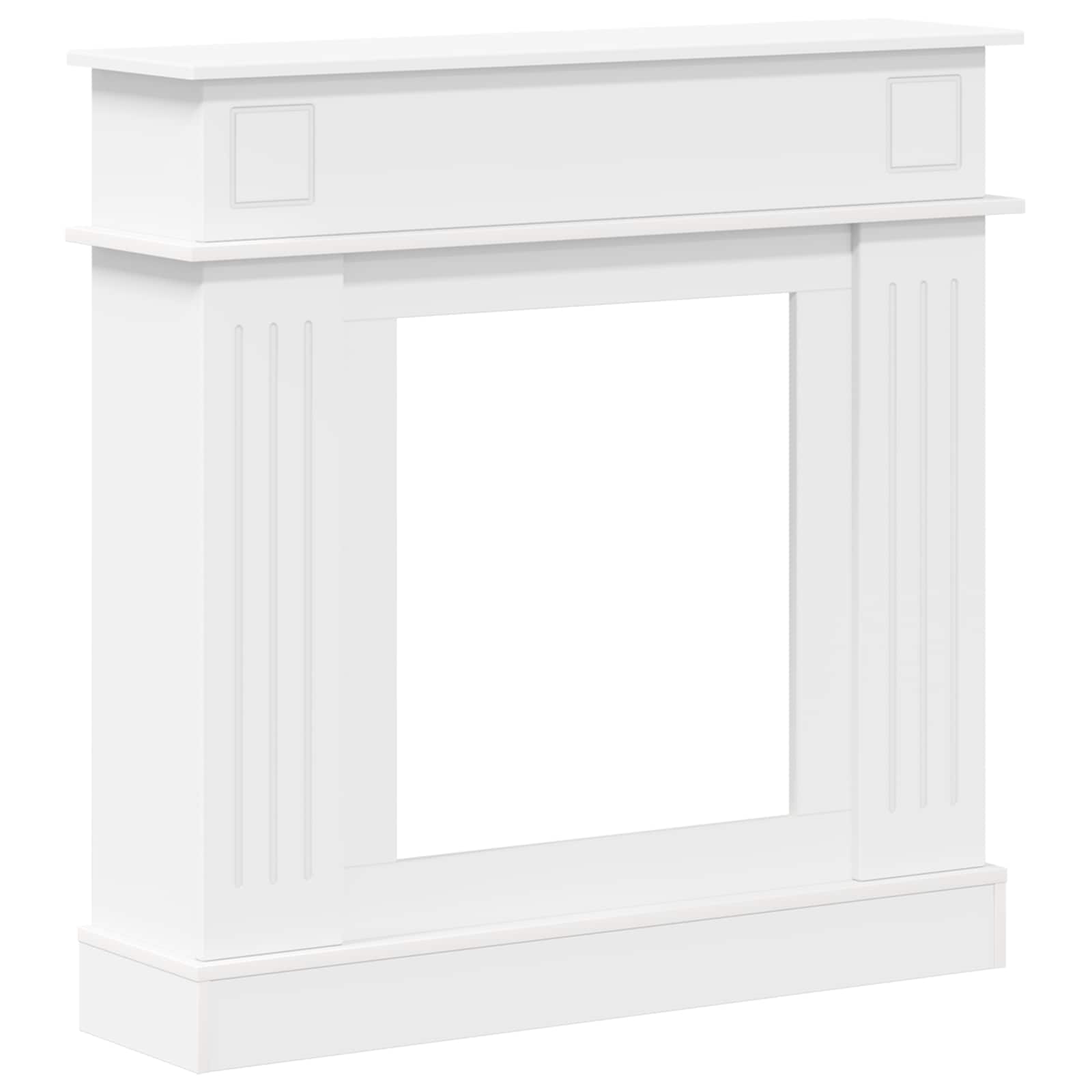 vidaXL Obudowa kominka Biały 102 x 26 x 100 cm Drewno inżynieryjne