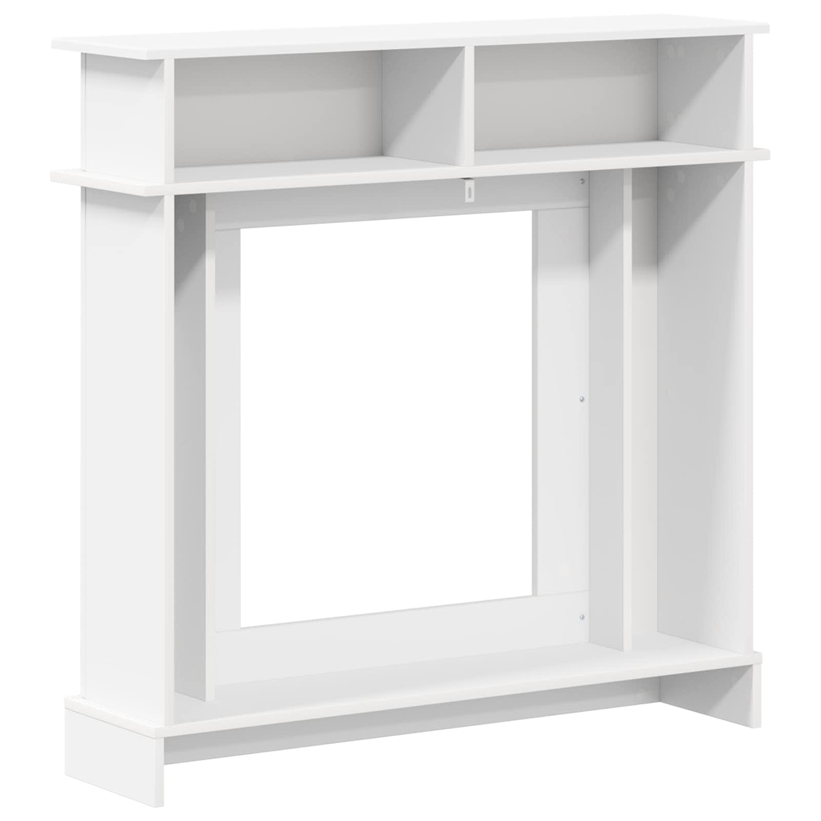 vidaXL Obudowa kominka Biały 102 x 26 x 100 cm Drewno inżynieryjne