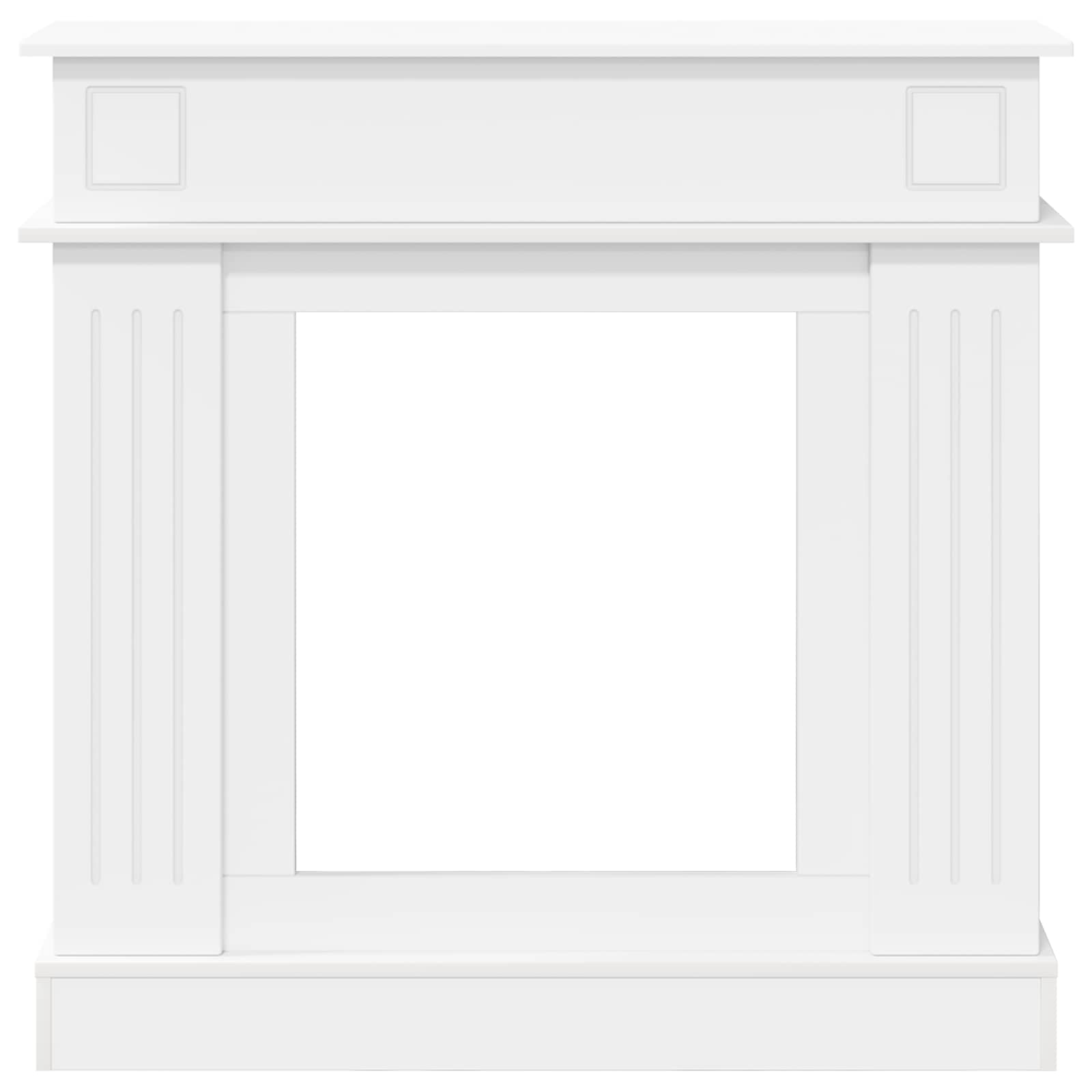 vidaXL Obudowa kominka Biały 102 x 26 x 100 cm Drewno inżynieryjne