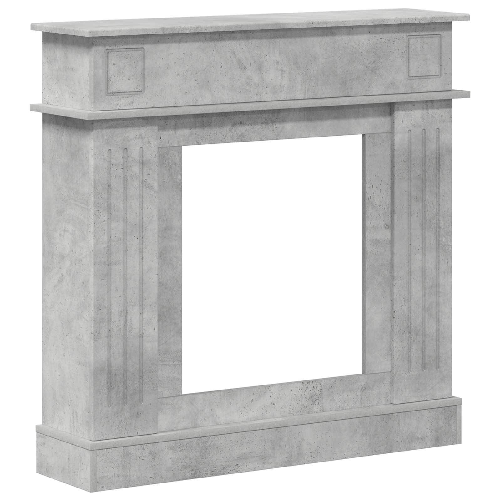 vidaXL Obudowa kominka Betonowy szary 102 x 26 x 100 cm