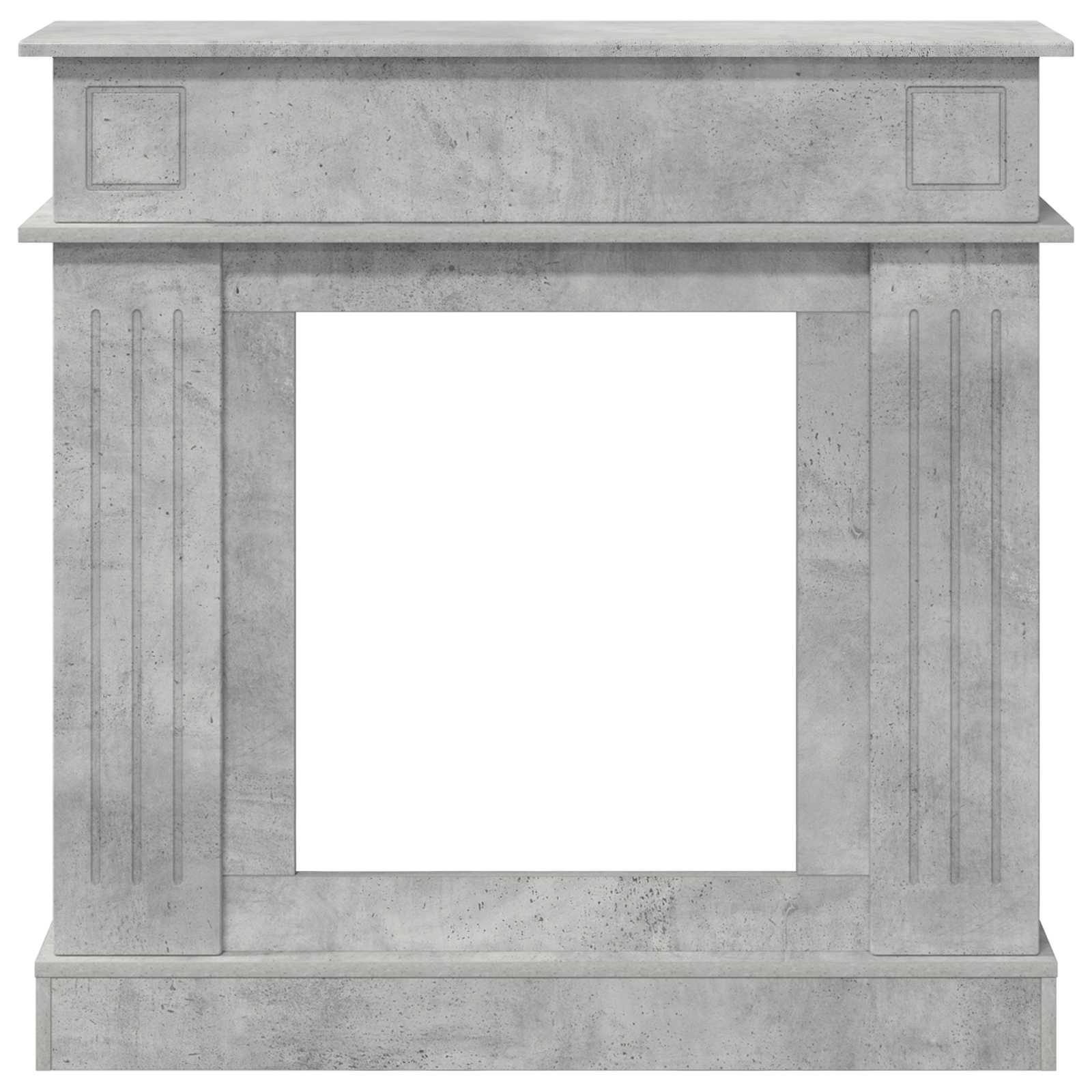 vidaXL Obudowa kominka Betonowy szary 102 x 26 x 100 cm