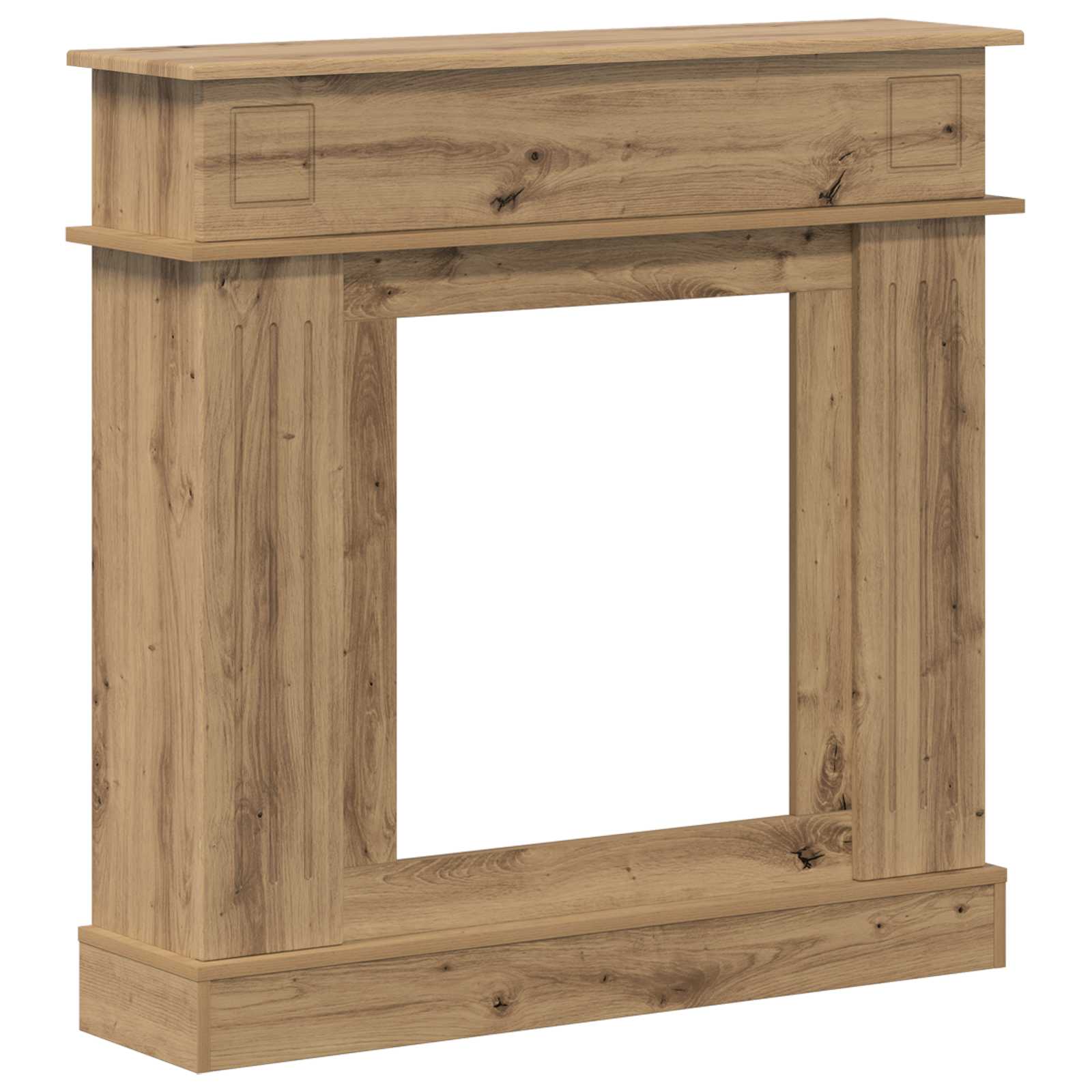 vidaXL Obudowa kominka Dąb artisan 102 x 26 x 100 cm