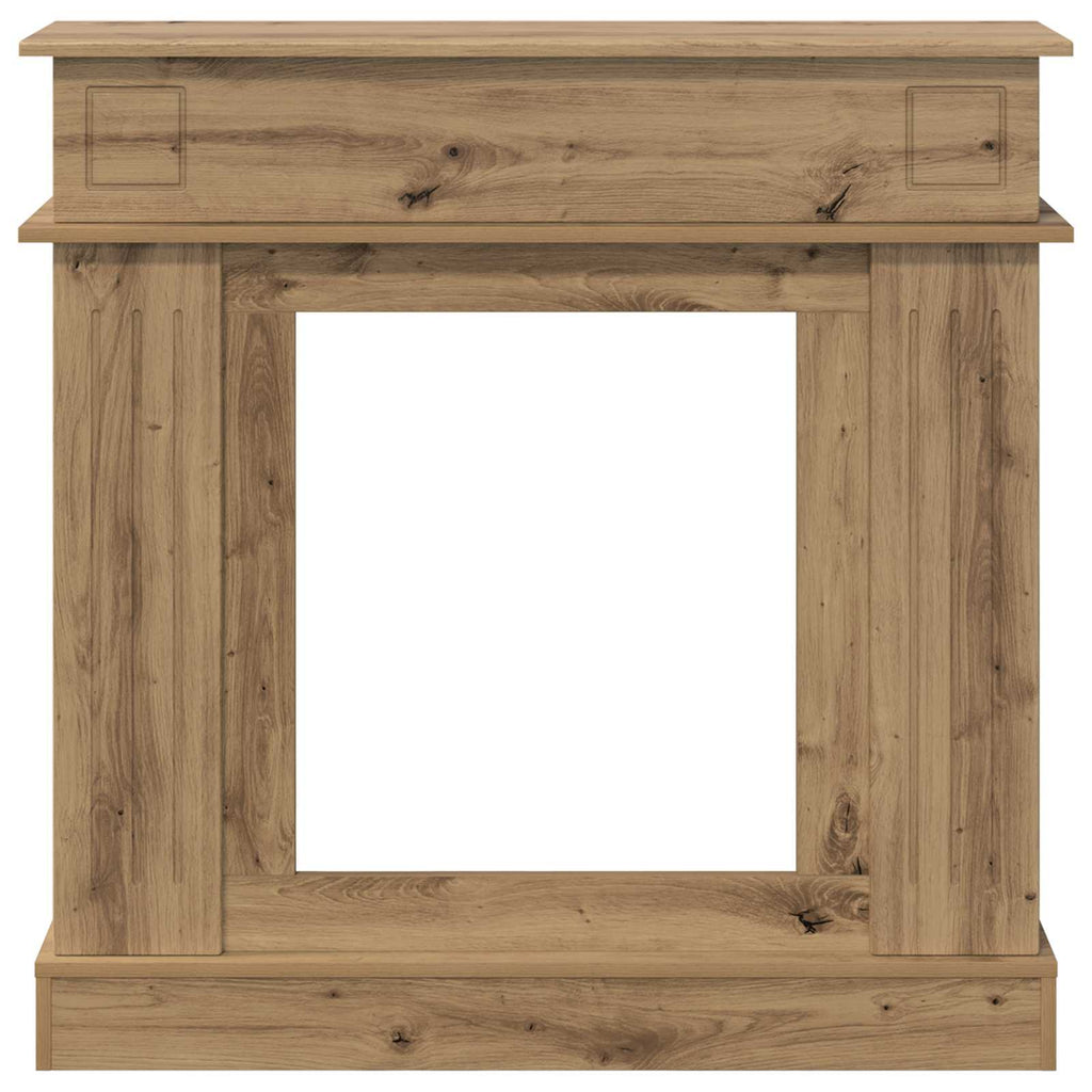 vidaXL Obudowa kominka Dąb artisan 102 x 26 x 100 cm