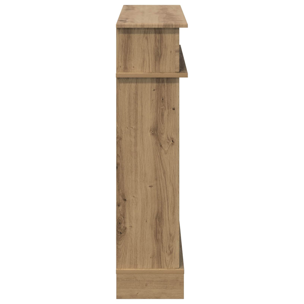 vidaXL Obudowa kominka Dąb artisan 102 x 26 x 100 cm