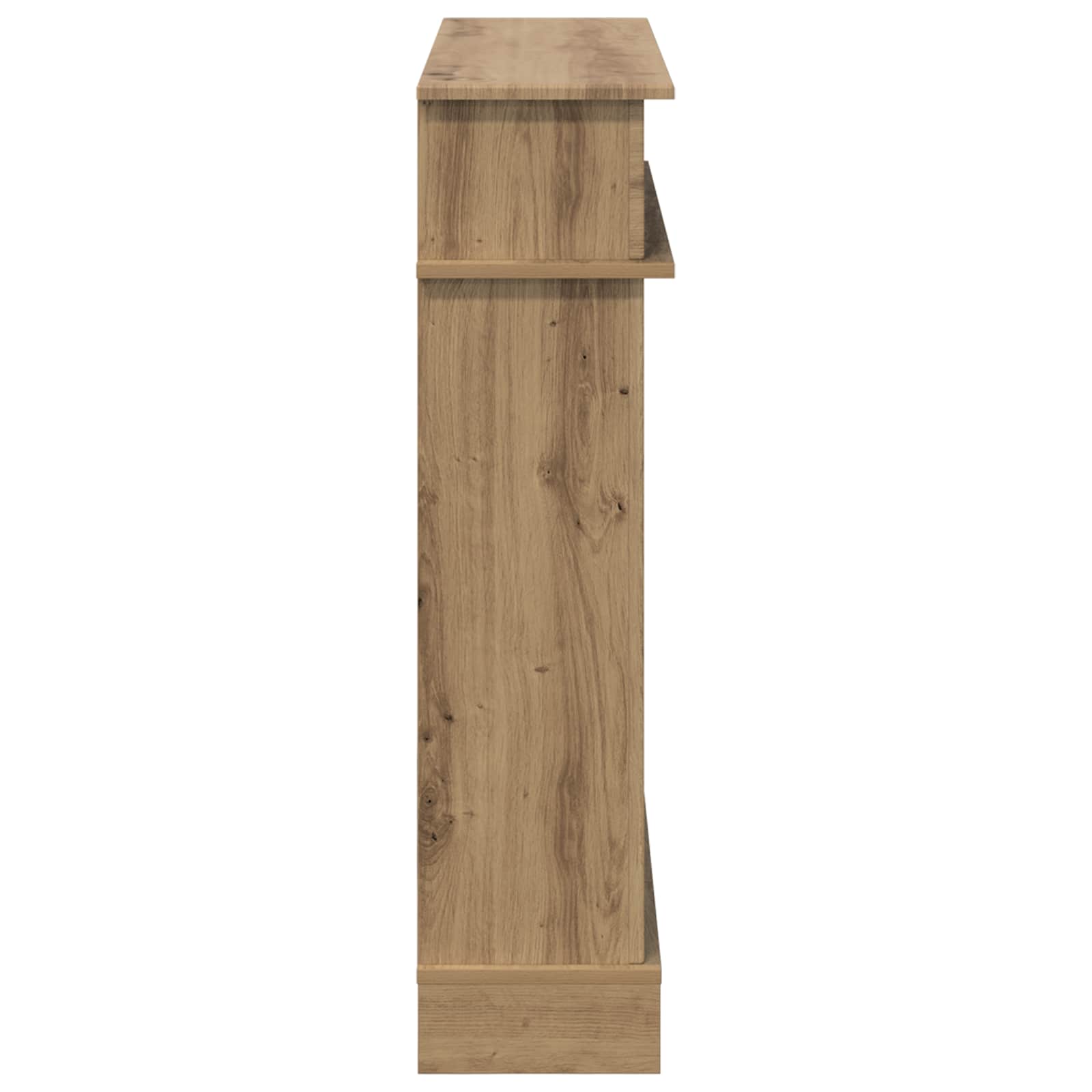 vidaXL Obudowa kominka Dąb artisan 102 x 26 x 100 cm