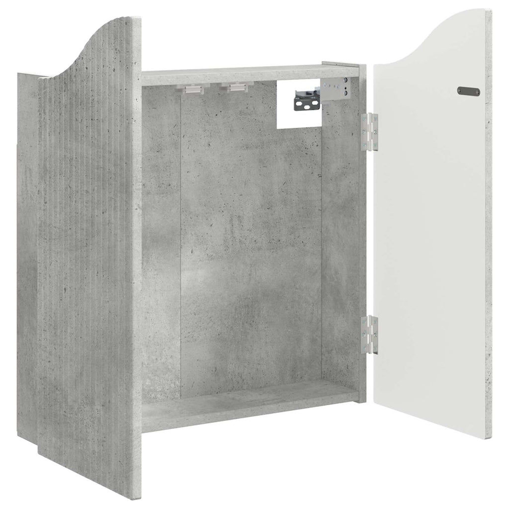 vidaXL Szafka na tarczę do rzutków Betonowy szary 56 x 12 x 63 cm