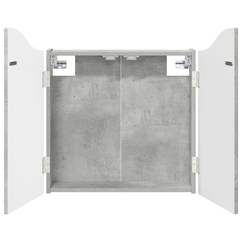 vidaXL Szafka na tarczę do rzutków Betonowy szary 56 x 12 x 63 cm