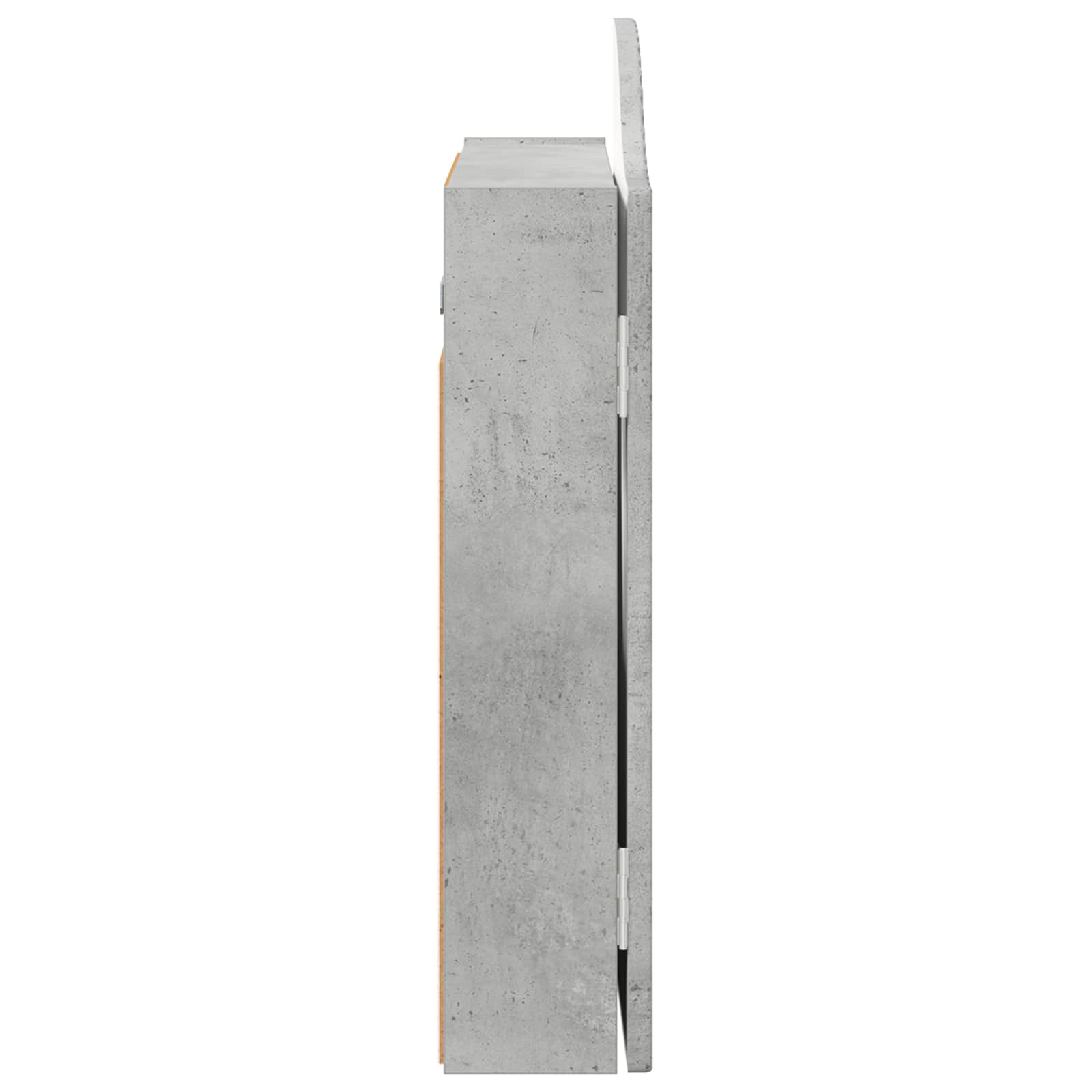 vidaXL Szafka na tarczę do rzutków Betonowy szary 56 x 12 x 63 cm