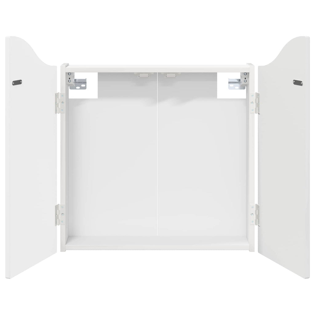 vidaXL Szafka na tarczę do rzutków Błyszcząca biel 56 x 12 x 63 cm
