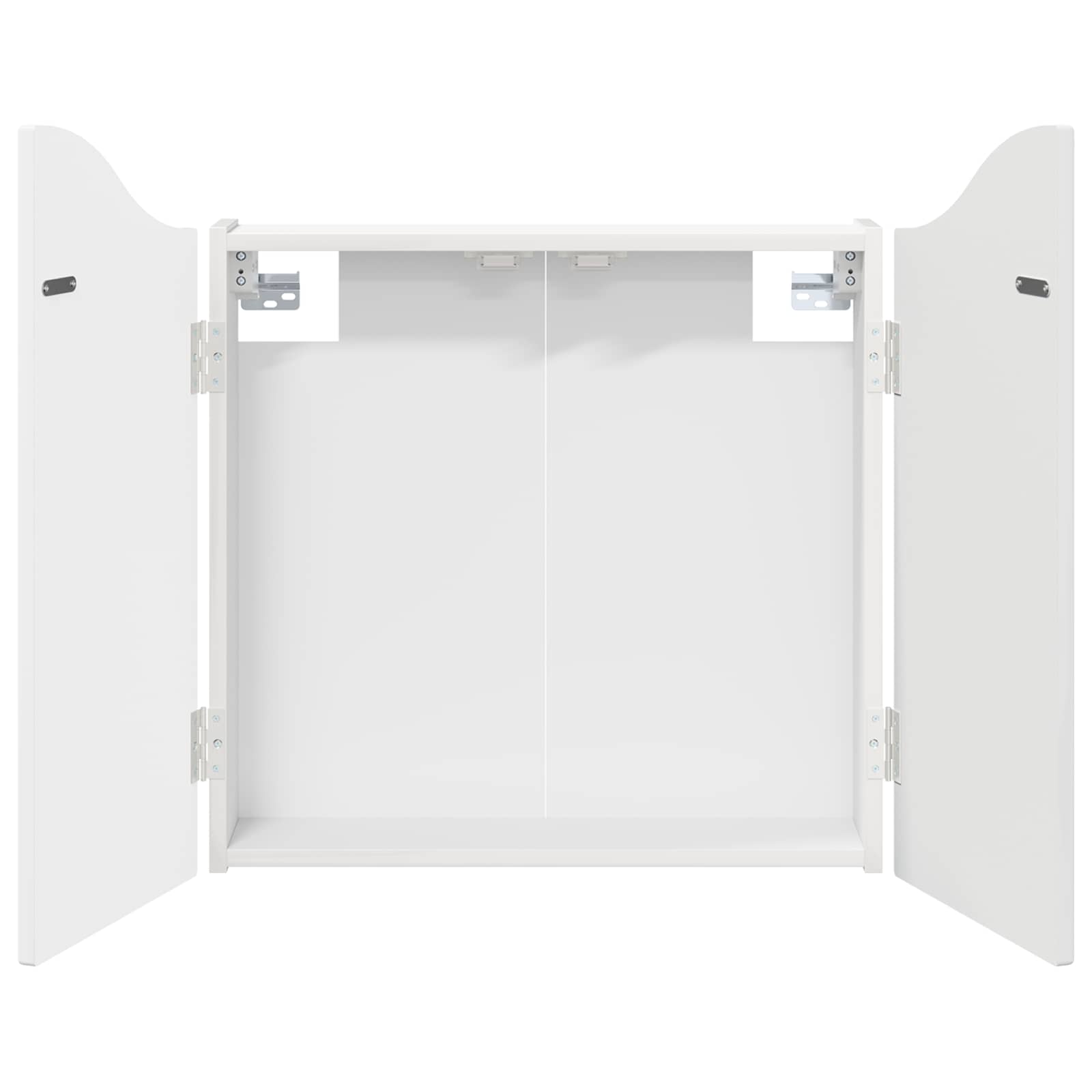 vidaXL Szafka na tarczę do rzutków Błyszcząca biel 56 x 12 x 63 cm