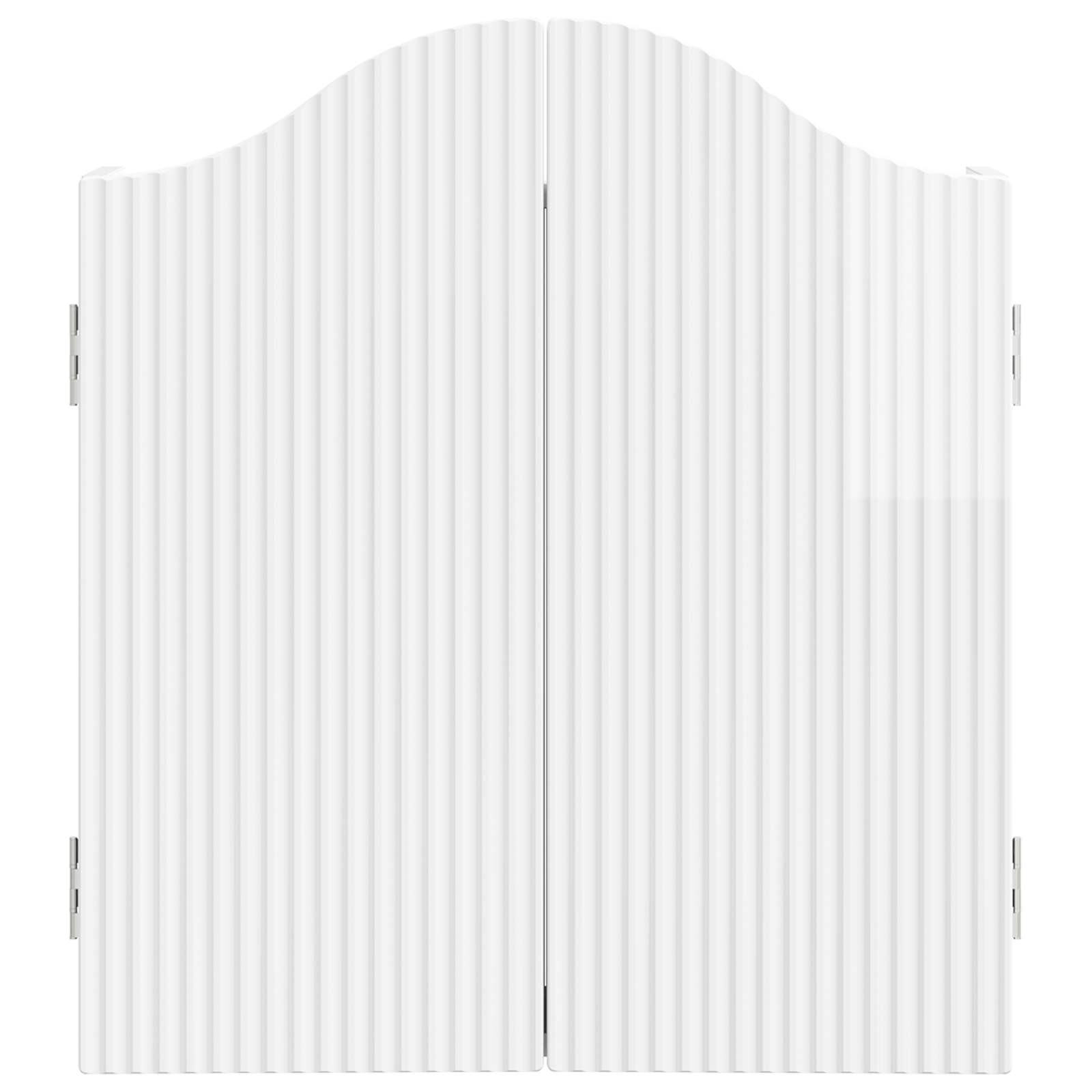 vidaXL Szafka na tarczę do rzutków Błyszcząca biel 56 x 12 x 63 cm