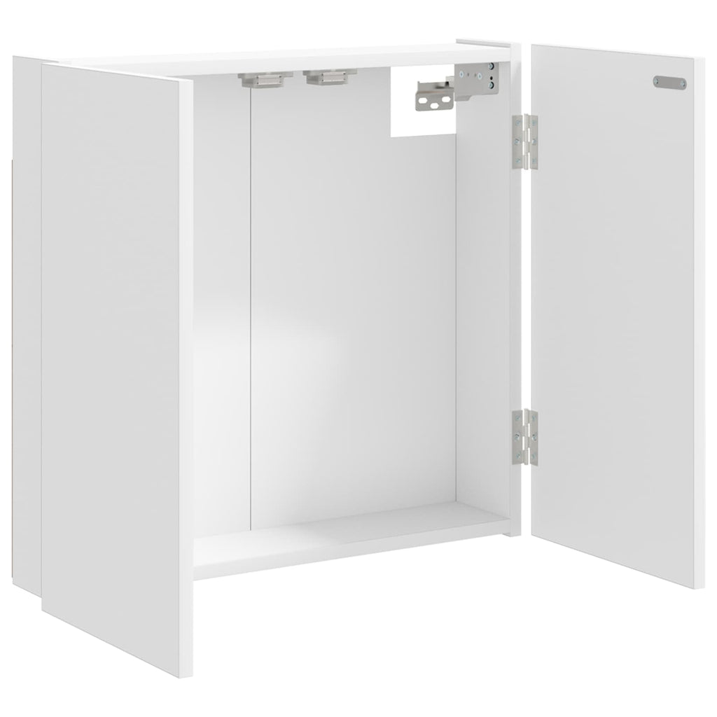 vidaXL Szafka na tarczę do rzutków Biały 56 x 12 x 53,5 cm