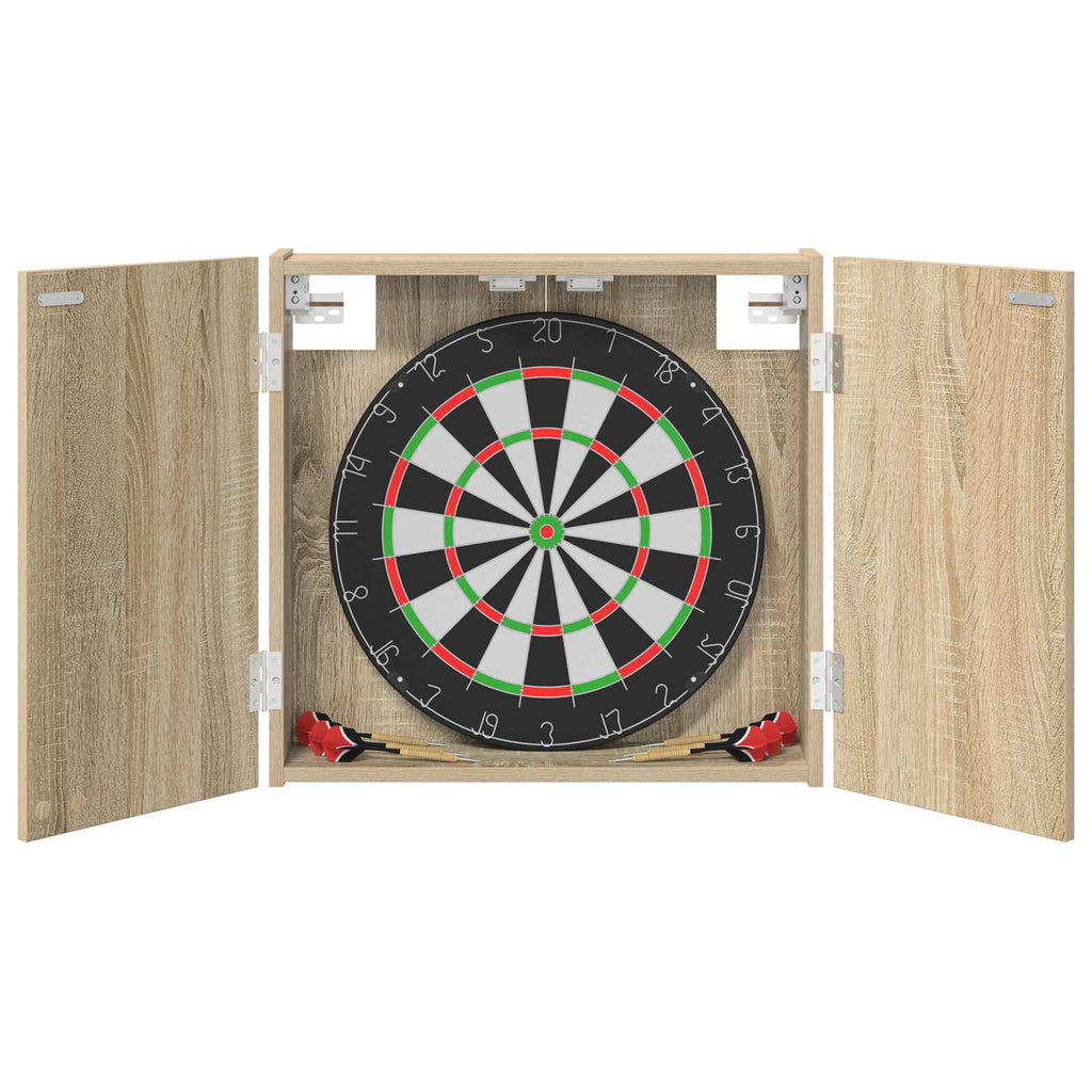 vidaXL Szafka na tarczę do rzutków dąb Sonoma 56 x 12 x 53,5 cm