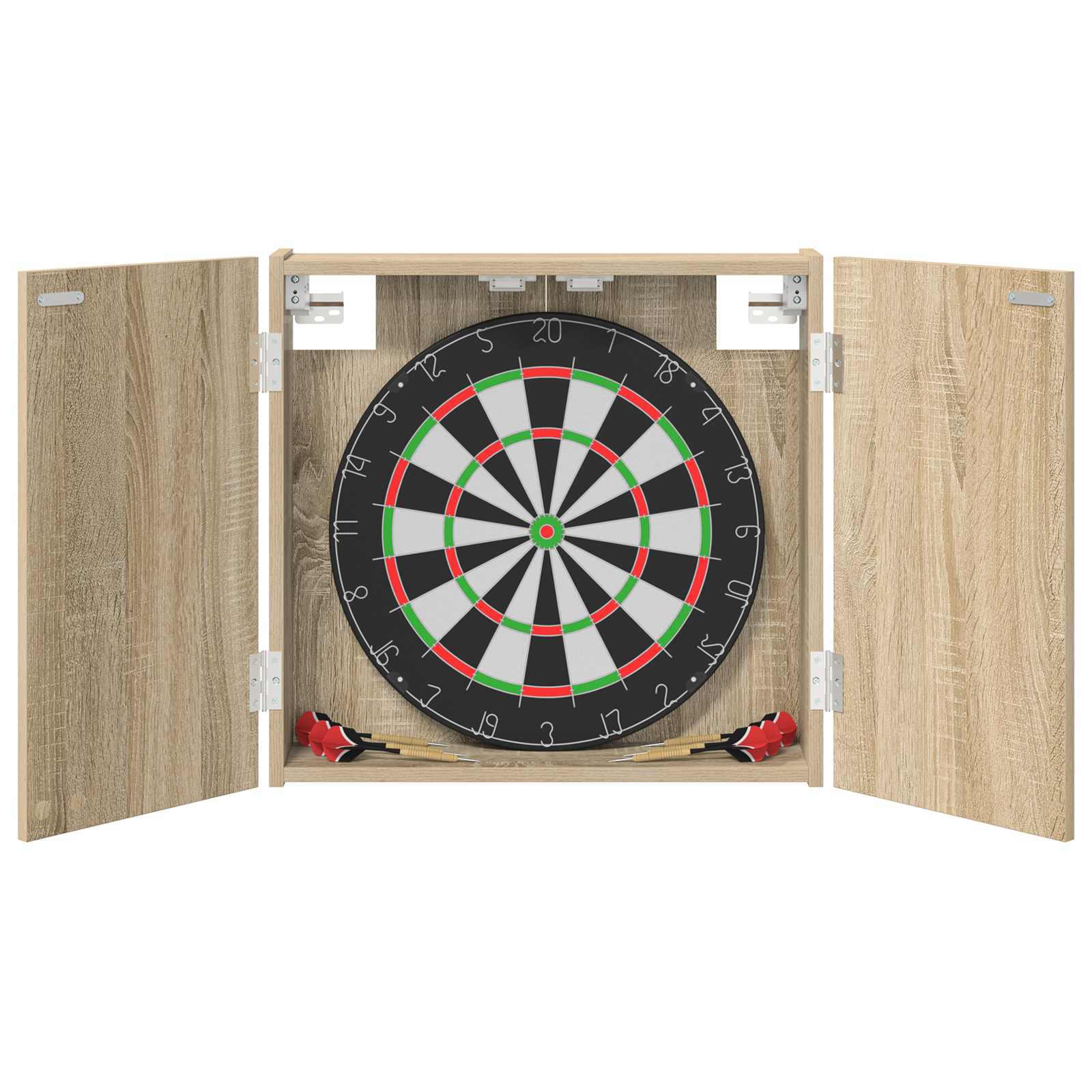 vidaXL Szafka na tarczę do rzutków dąb Sonoma 56 x 12 x 53,5 cm