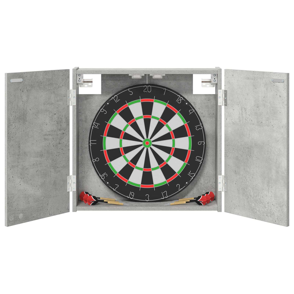 vidaXL Szafka na tarczę do rzutków Betonowy szary 56 x 12 x 53,5 cm