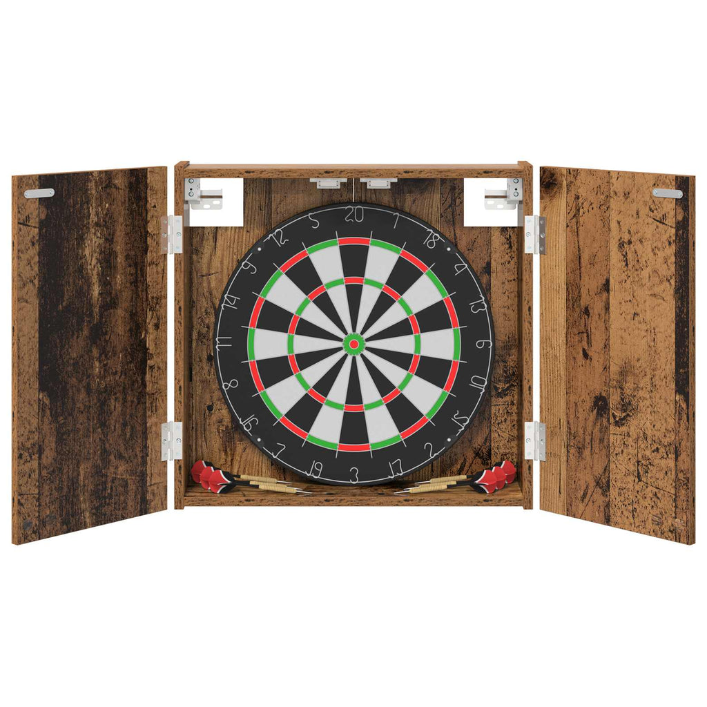 vidaXL Szafka na tarczę do rzutków Stare drewno 56 x 12 x 53,5 cm