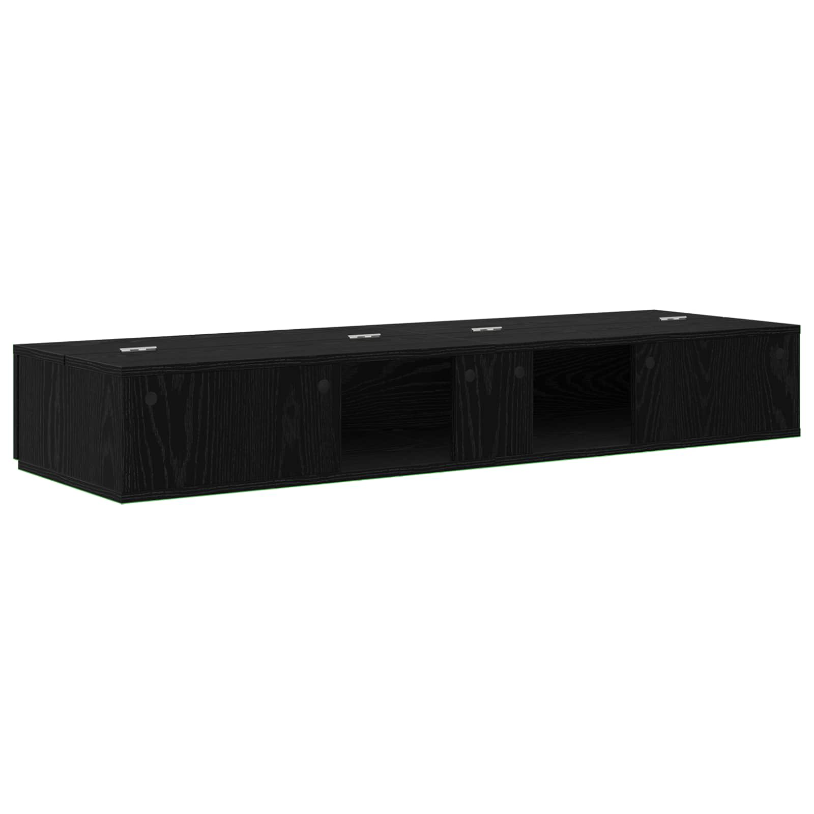 vidaXL Biurko studyjne Czarny dąb 152 x 40 x 19,5 cm